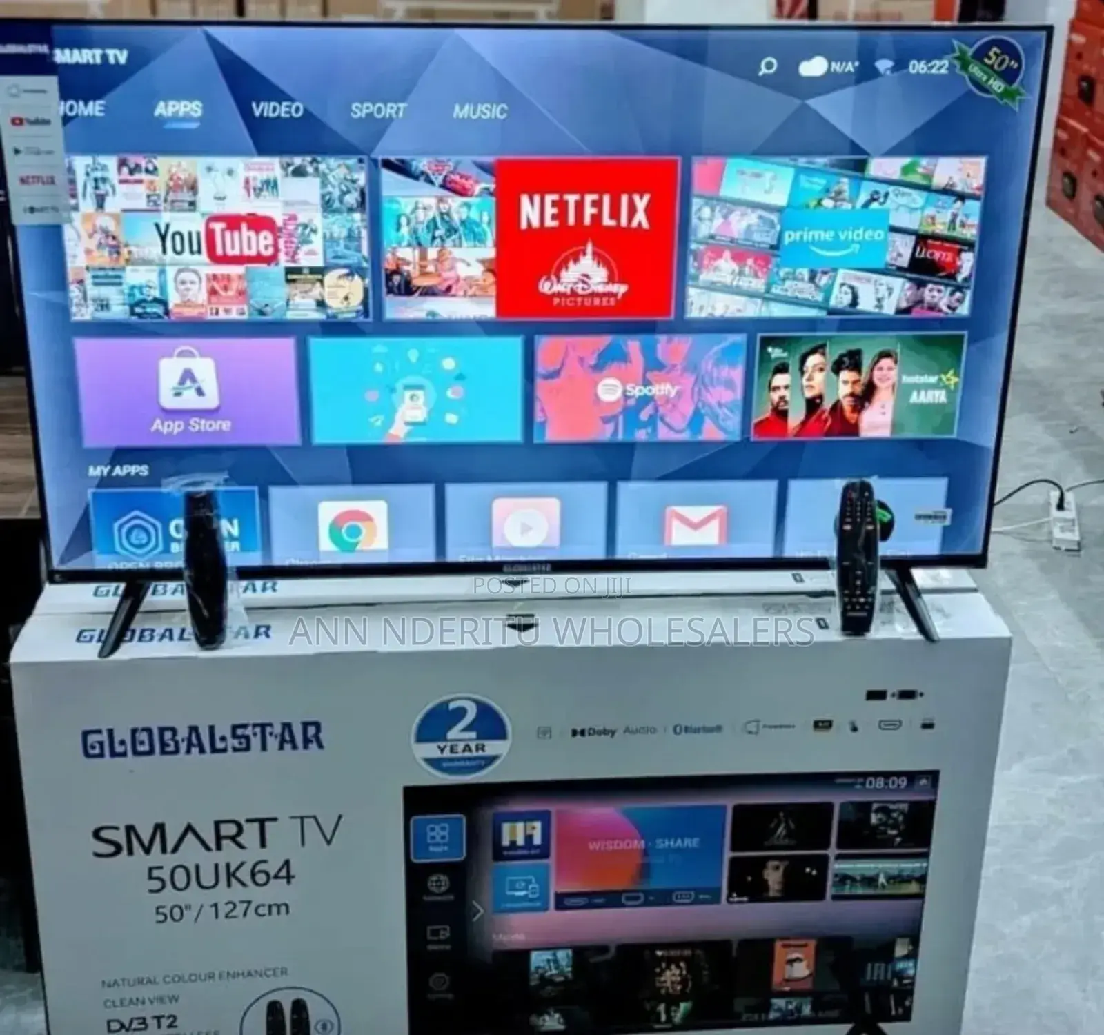Youtube Netflix Globalstar 50 Inch Smart Tv