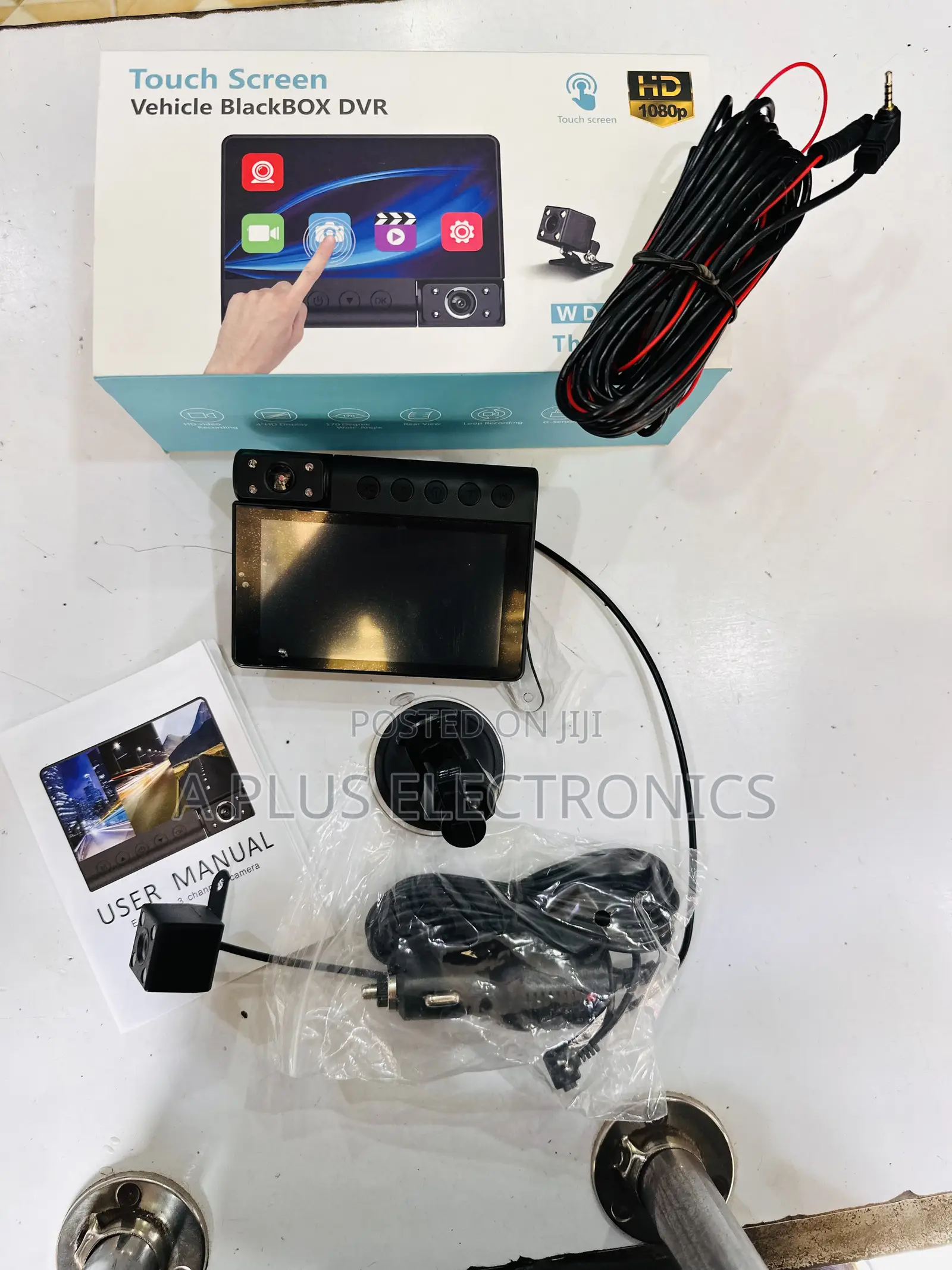 C12 Dash 3 Cameras (Touch Screen) – Smart Car Recording Camera