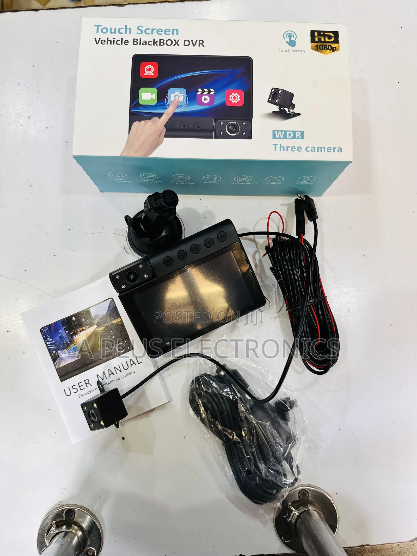 C12 Dash 3 Cameras (Touch Screen) – Front, Cabin Back Camera