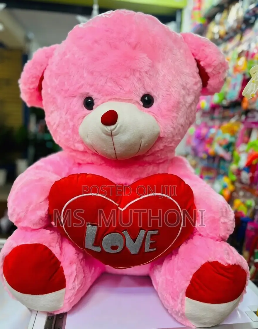 Large Red / Pink Plush Teddy Bear (80cm ) Valentine Gift
