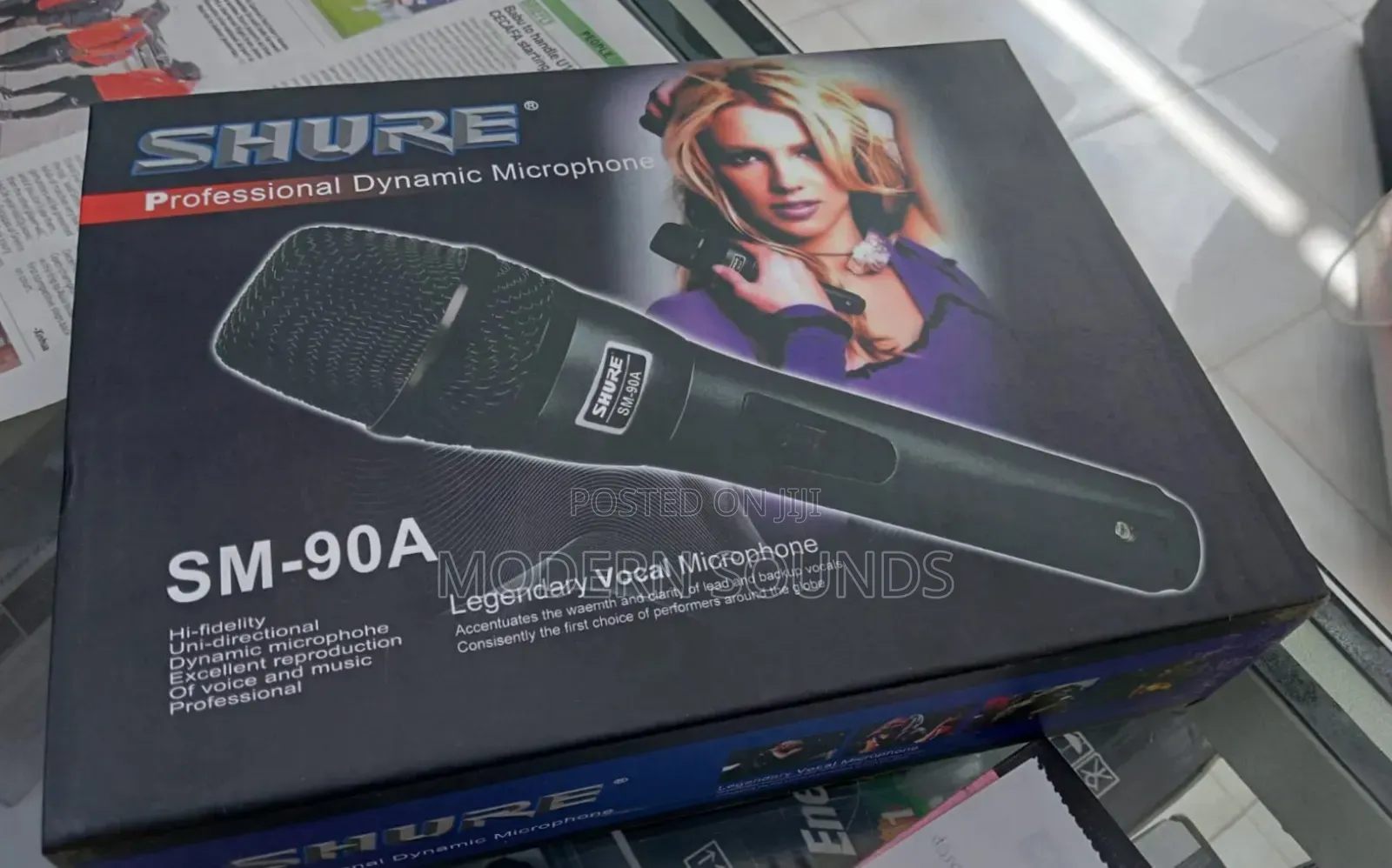 Shure Sm-90a Dynamic Microphone.