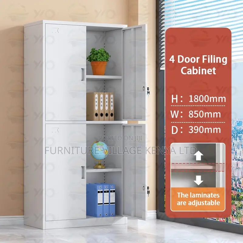 4-door Metallic Office Cabinet
