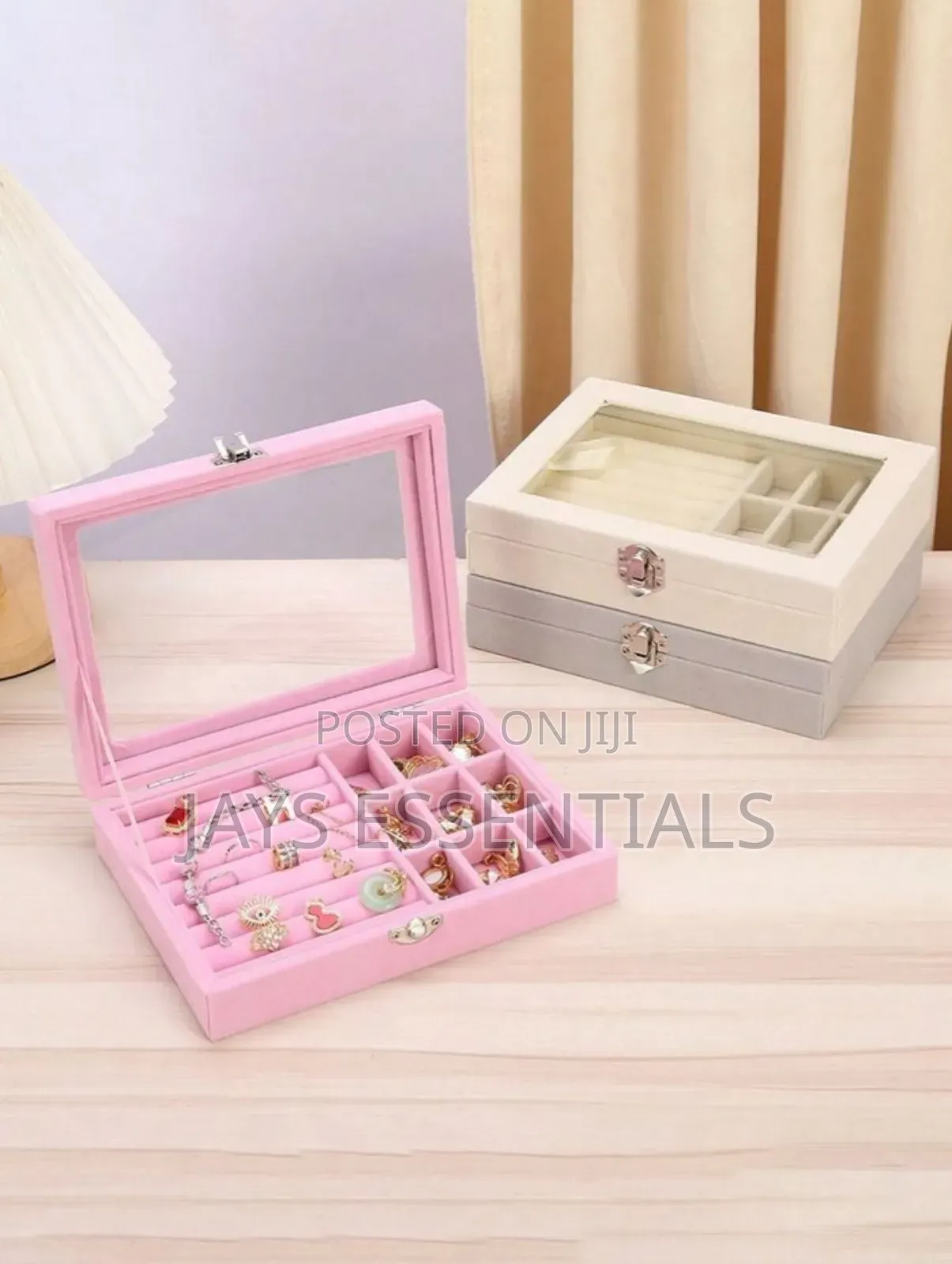 Multi-grid Jewelry Storage Box