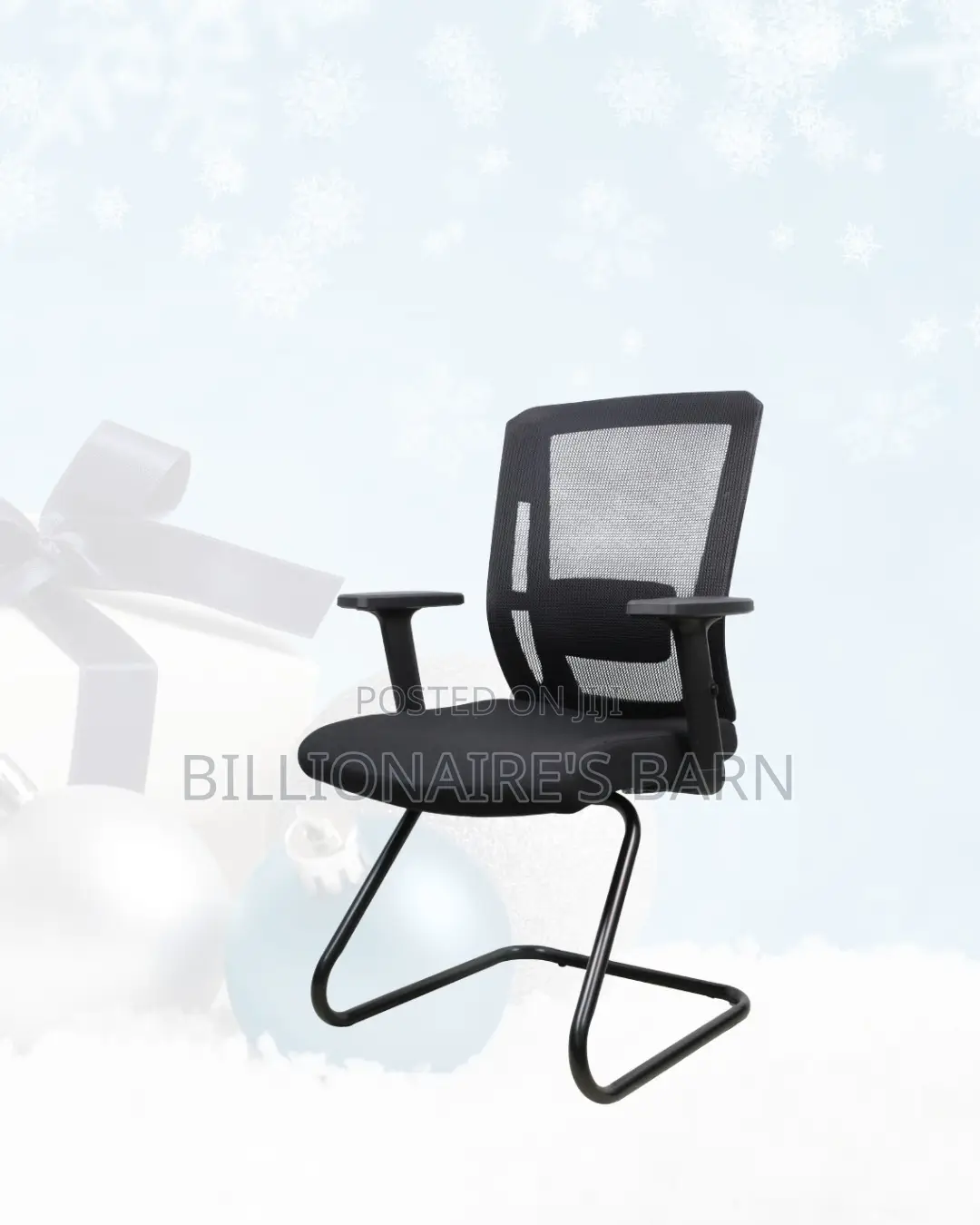 Visitor Office Chair With Stable Base • Neat Professional Look.