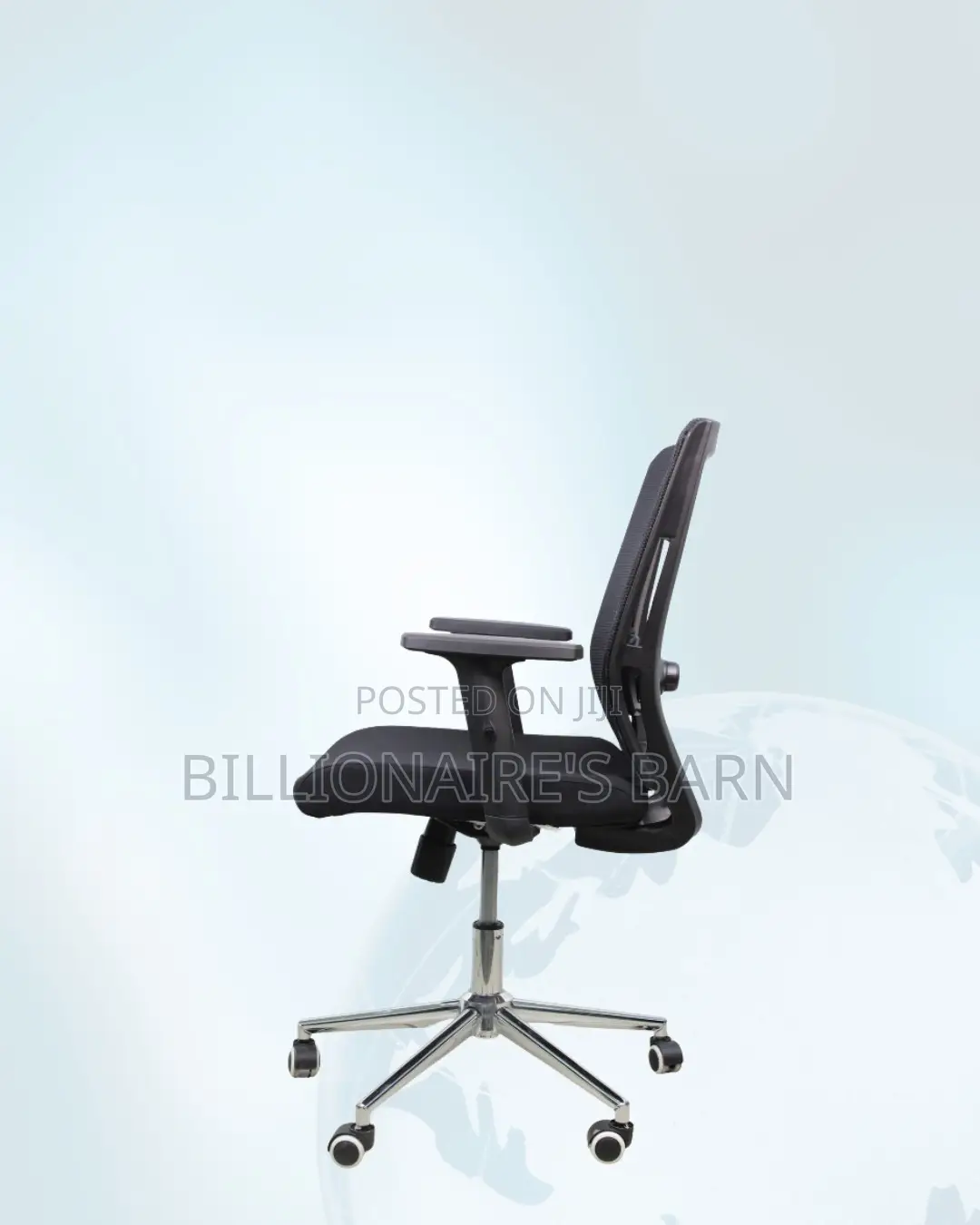 Barn Origin Mid-Back Office Chair • All-Day Comfort, Chrome Base.