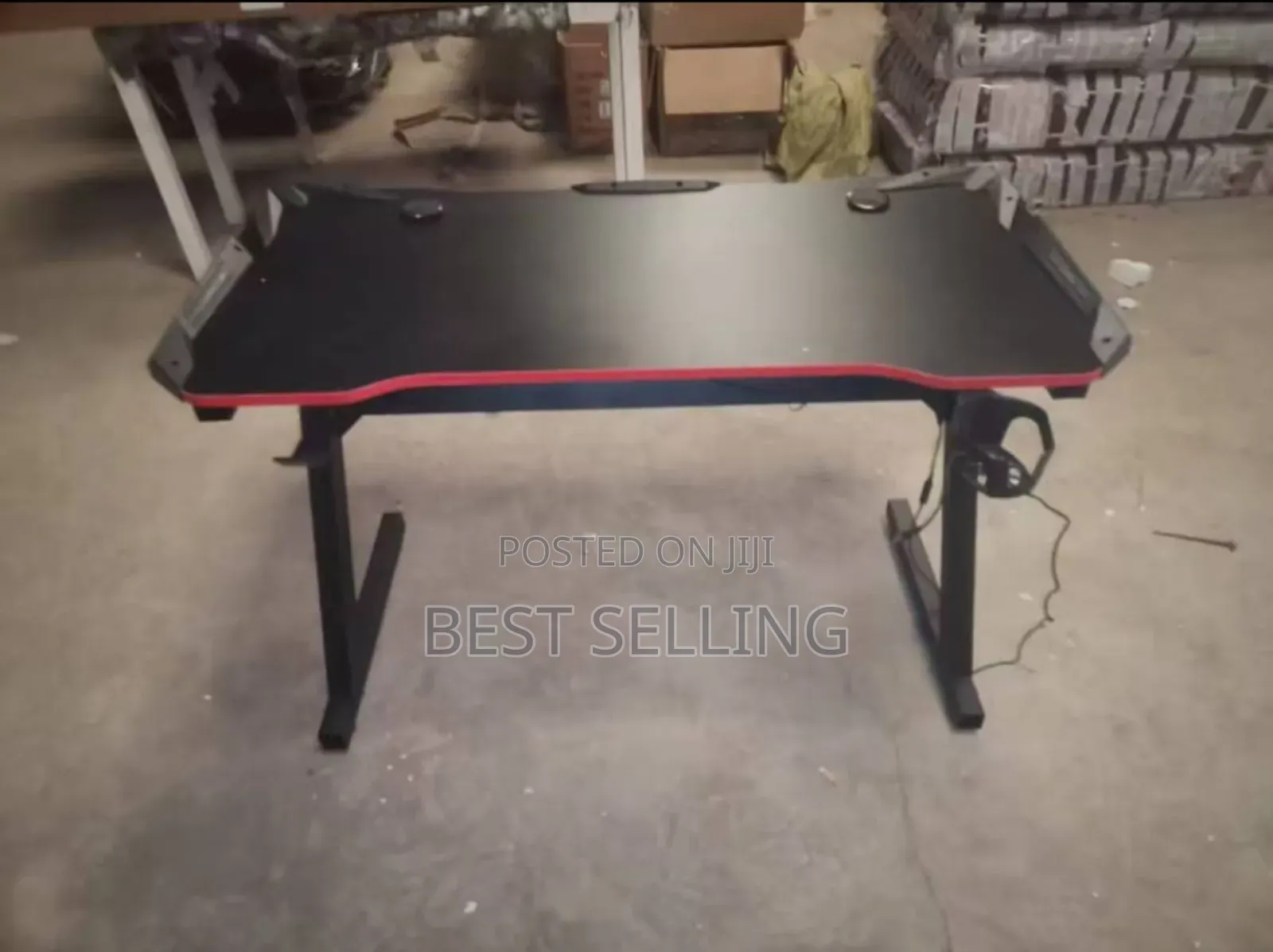 1.4m Red Adjustable Electric Table