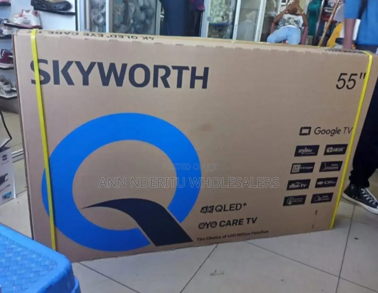 Wifi Enabled Goggle Qled 55 Inch Skyworth Television