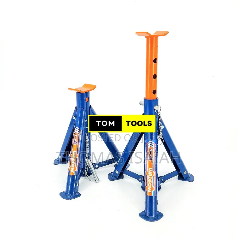 2pcs 3t 6600lb Foldable Adjustable Floor Jack Stand