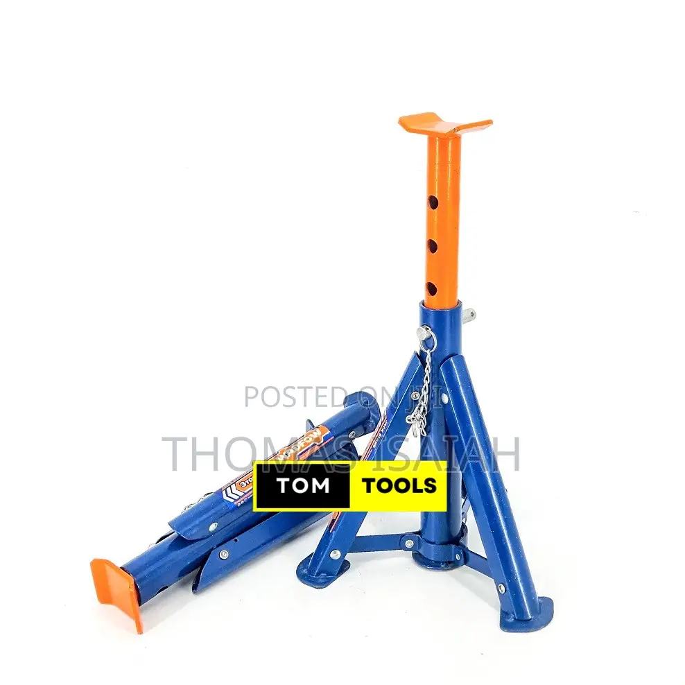 2pcs 3t 6600lb Foldable Adjustable Floor Jack Stand