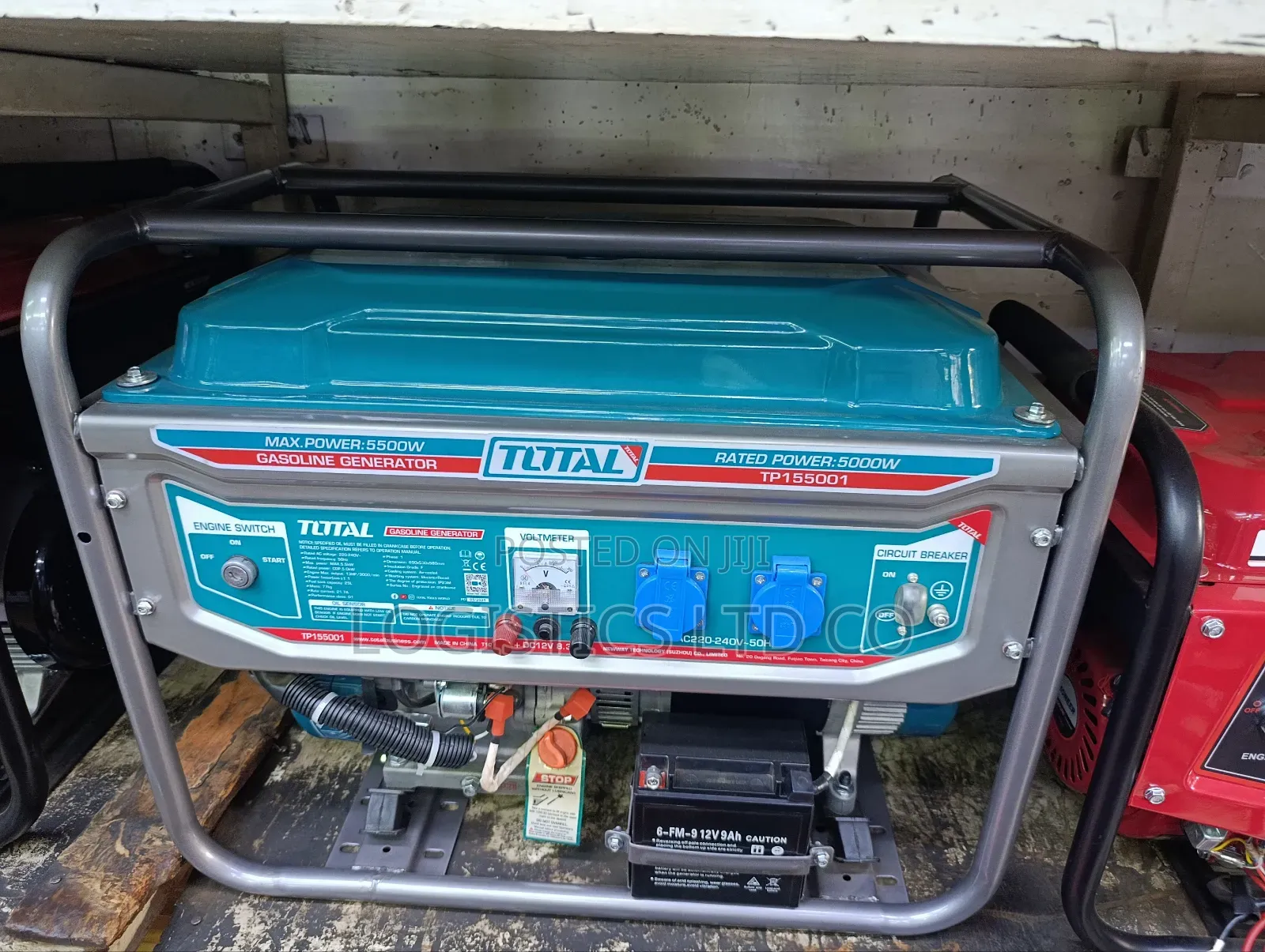 Total Gasoline Generator 5.5kw Self Start(Tp155001)Original Generator