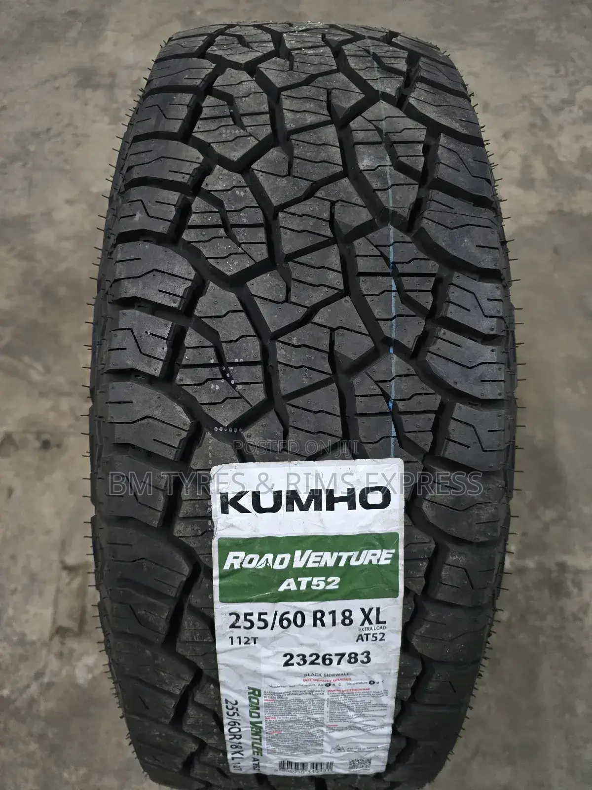 255 /60 R18 Khumo Tyres (All Terrain)