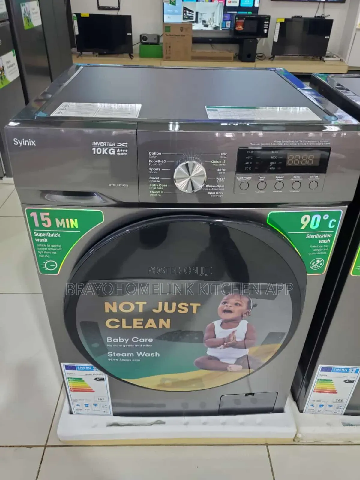 *Synix Washing Machine Front Load 10kg
