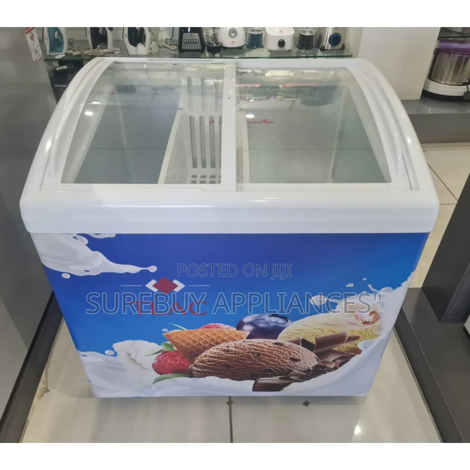 Tlac 256 L Transparent Display Chest Freezer