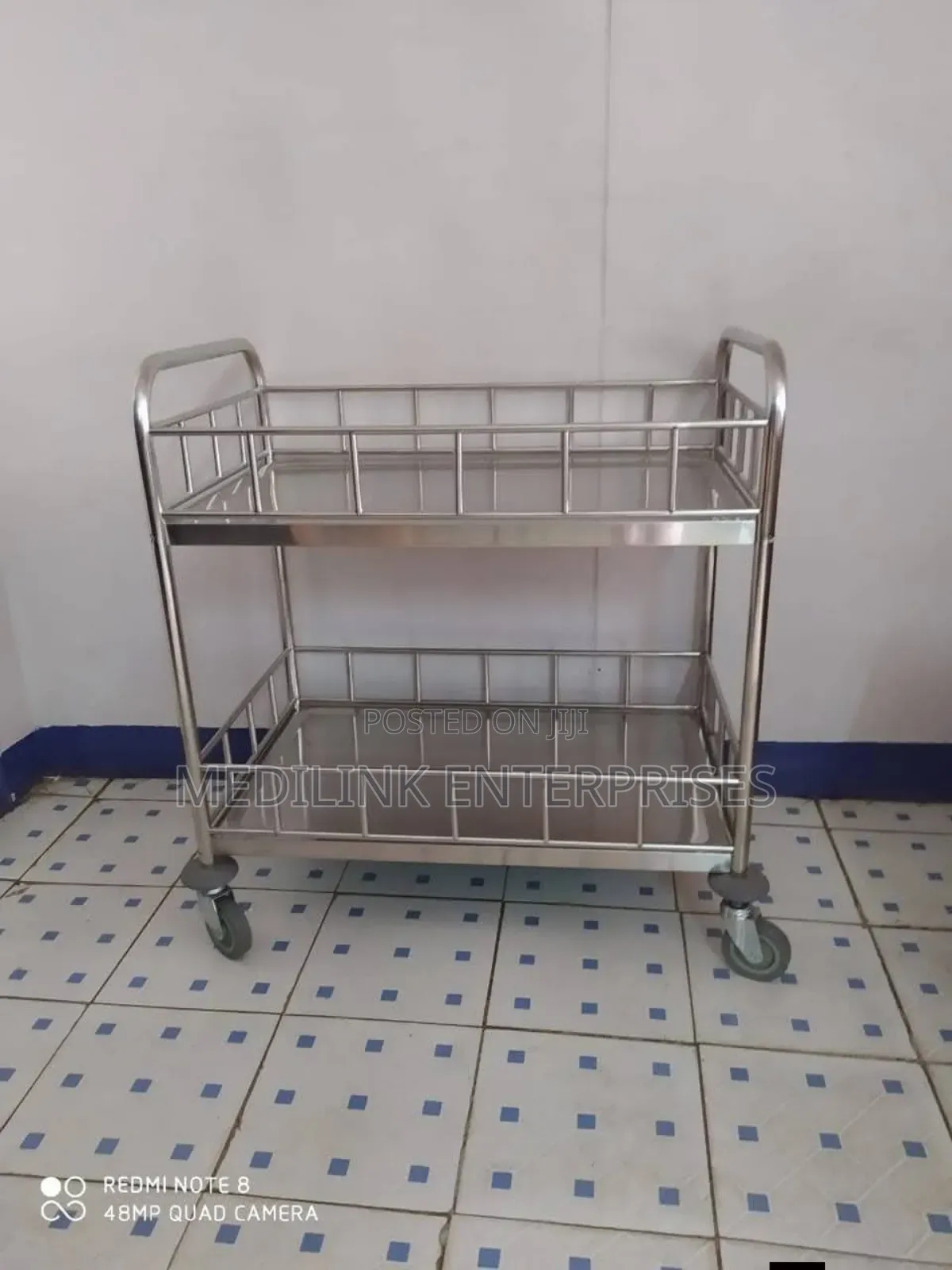 Customized Ss304 Hospital Trolley