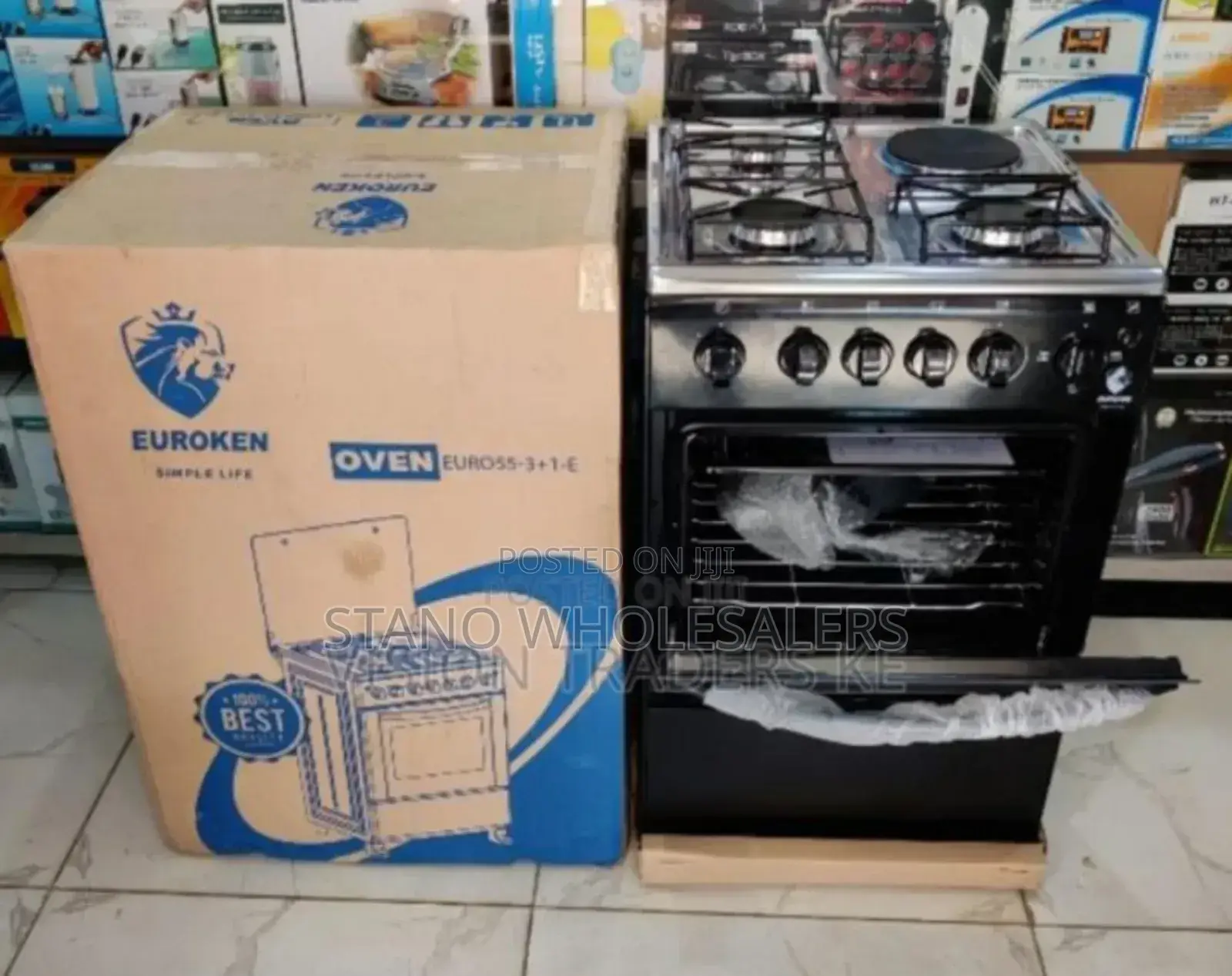 Size 50*55 Cookker. Euroken 3+1 Gas Cooker