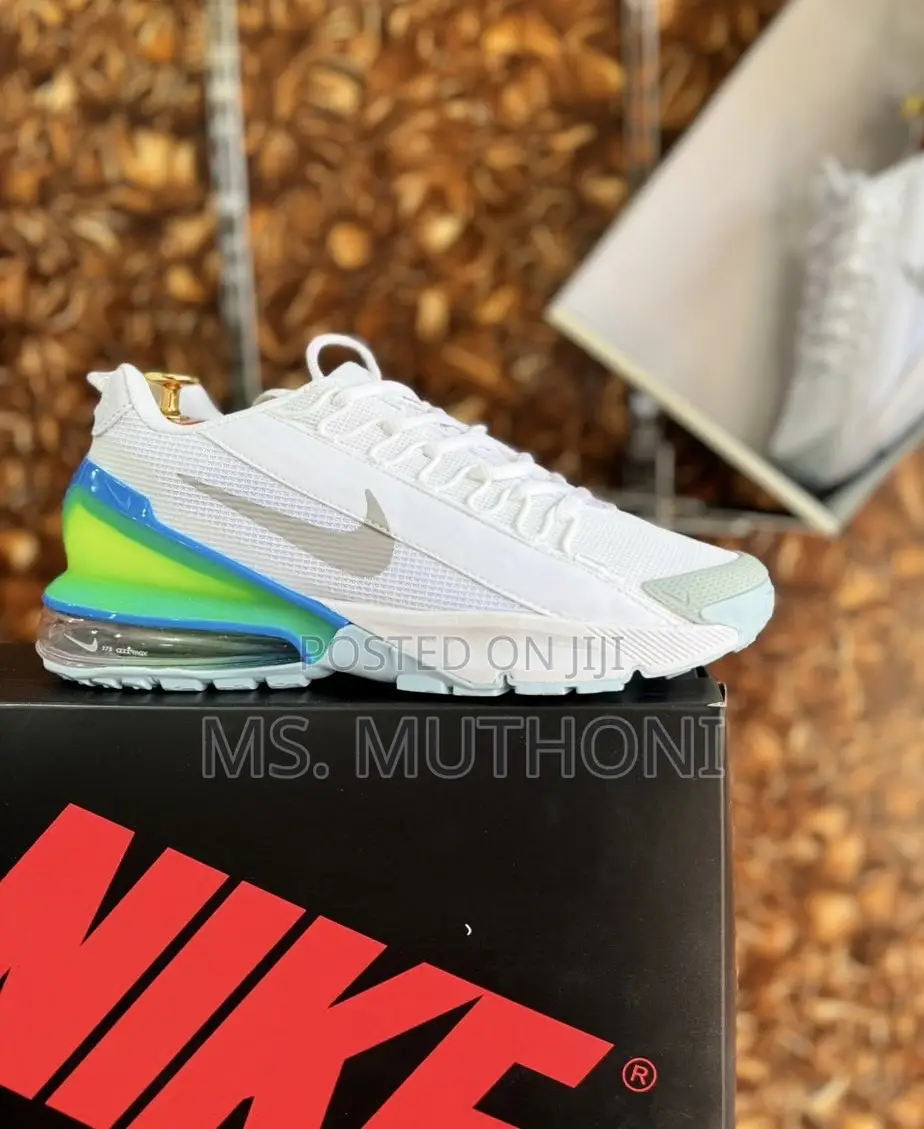 Nike Air Max Pulse Roam Sneaker in White, Blue, and Green Size 40-44