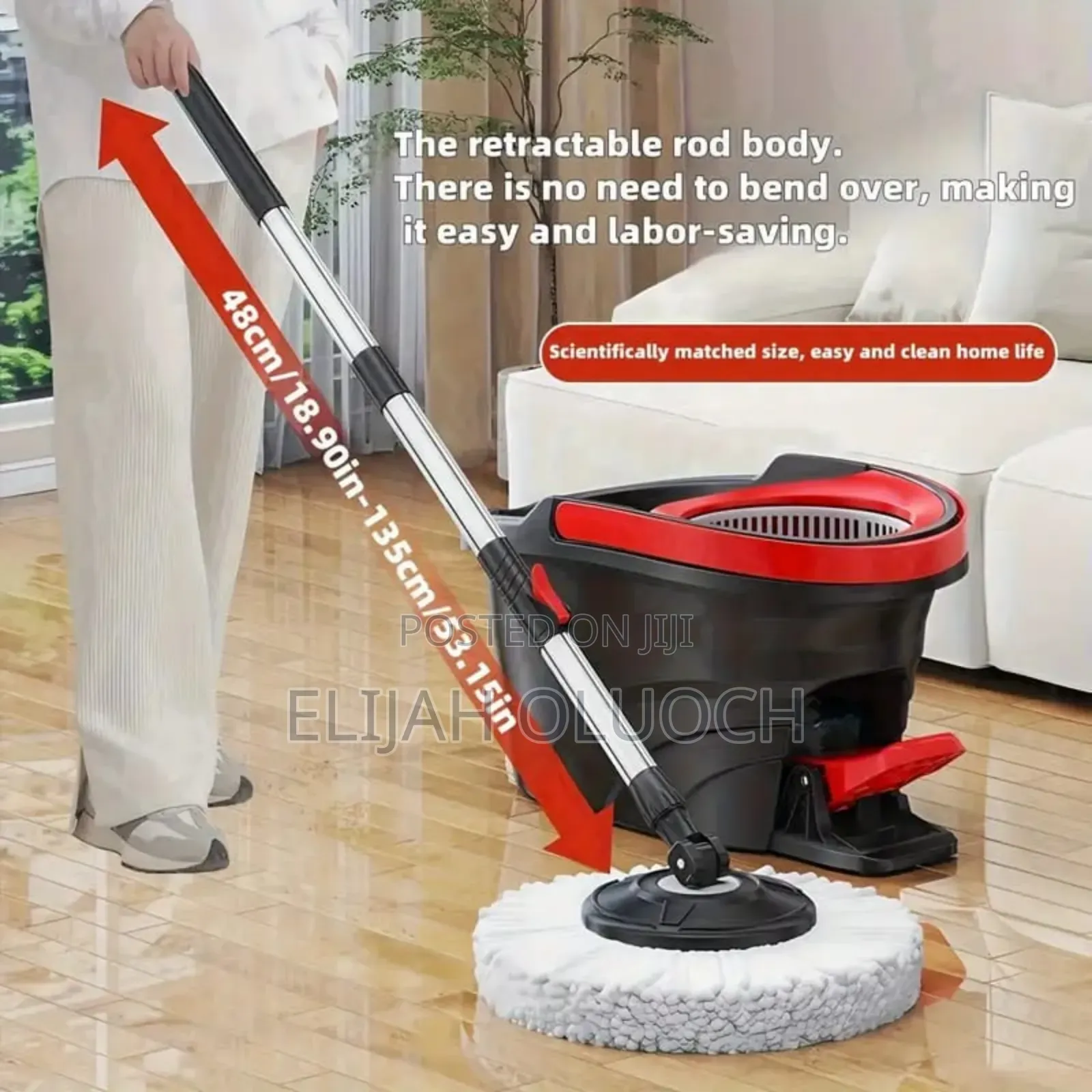 12l Bucket Foot Pedal Spin Mop (Rotary Mop) Now Available