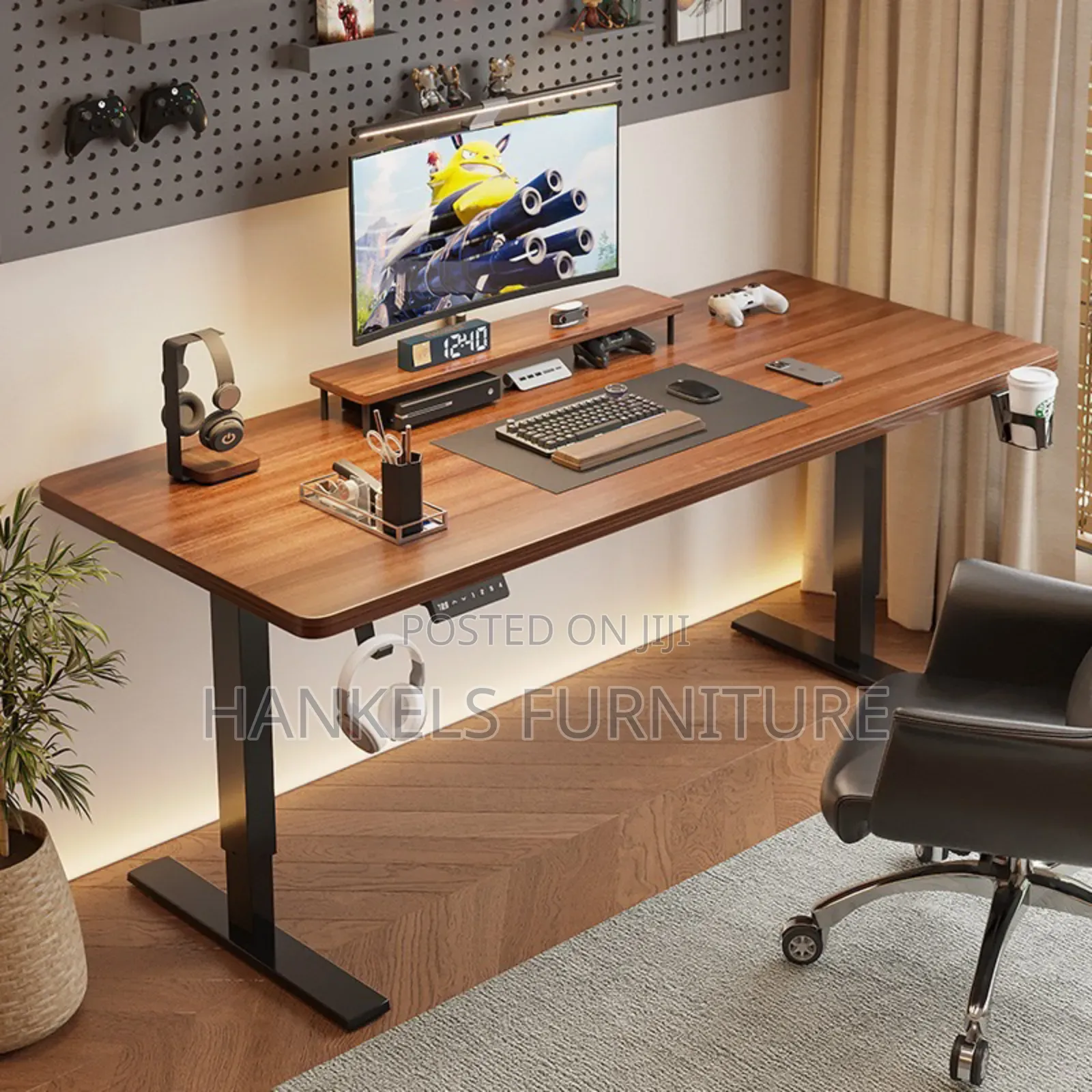 1.6 M Electric Height Adjustable Desk – Strong Smooth