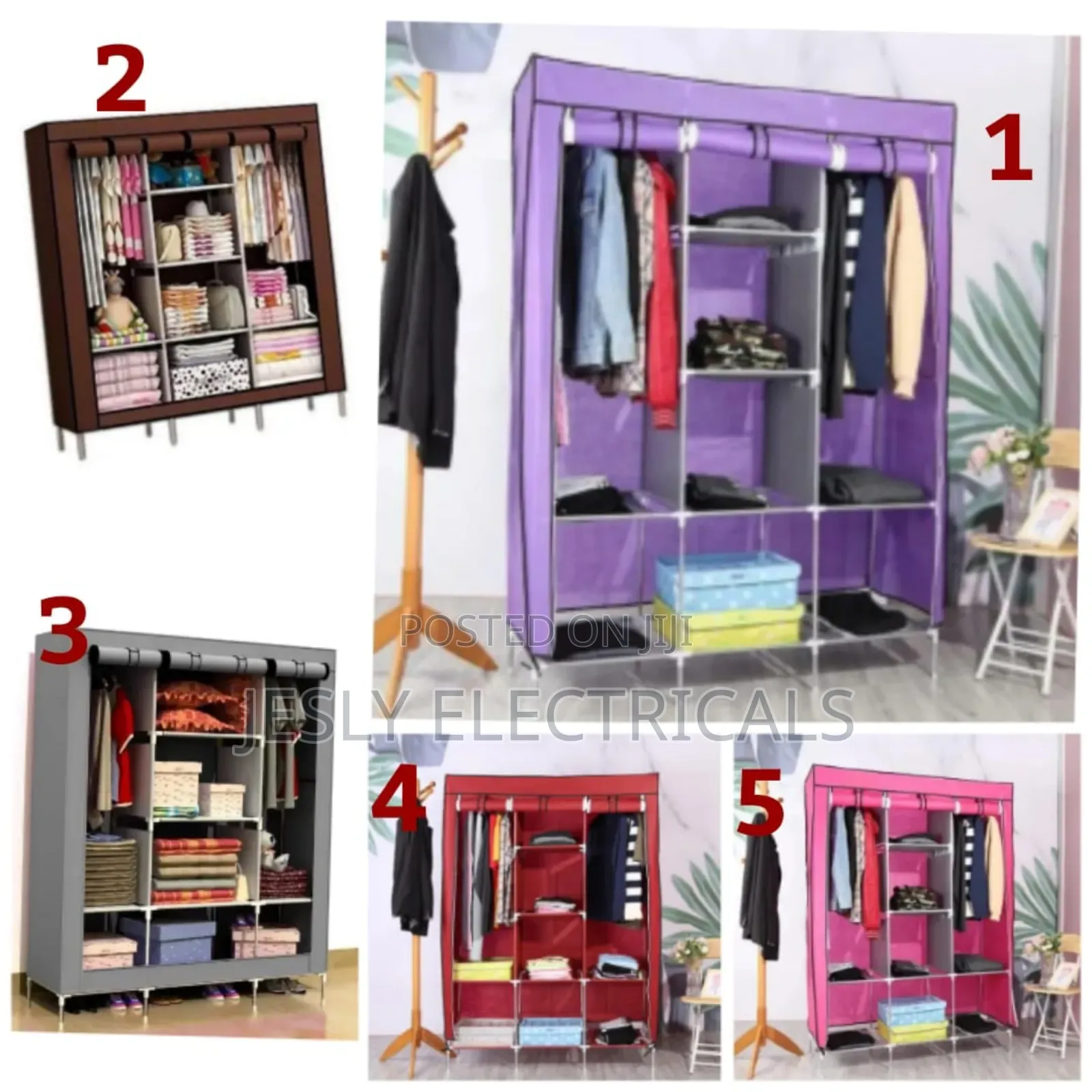 Metallic Portable Wardrobe