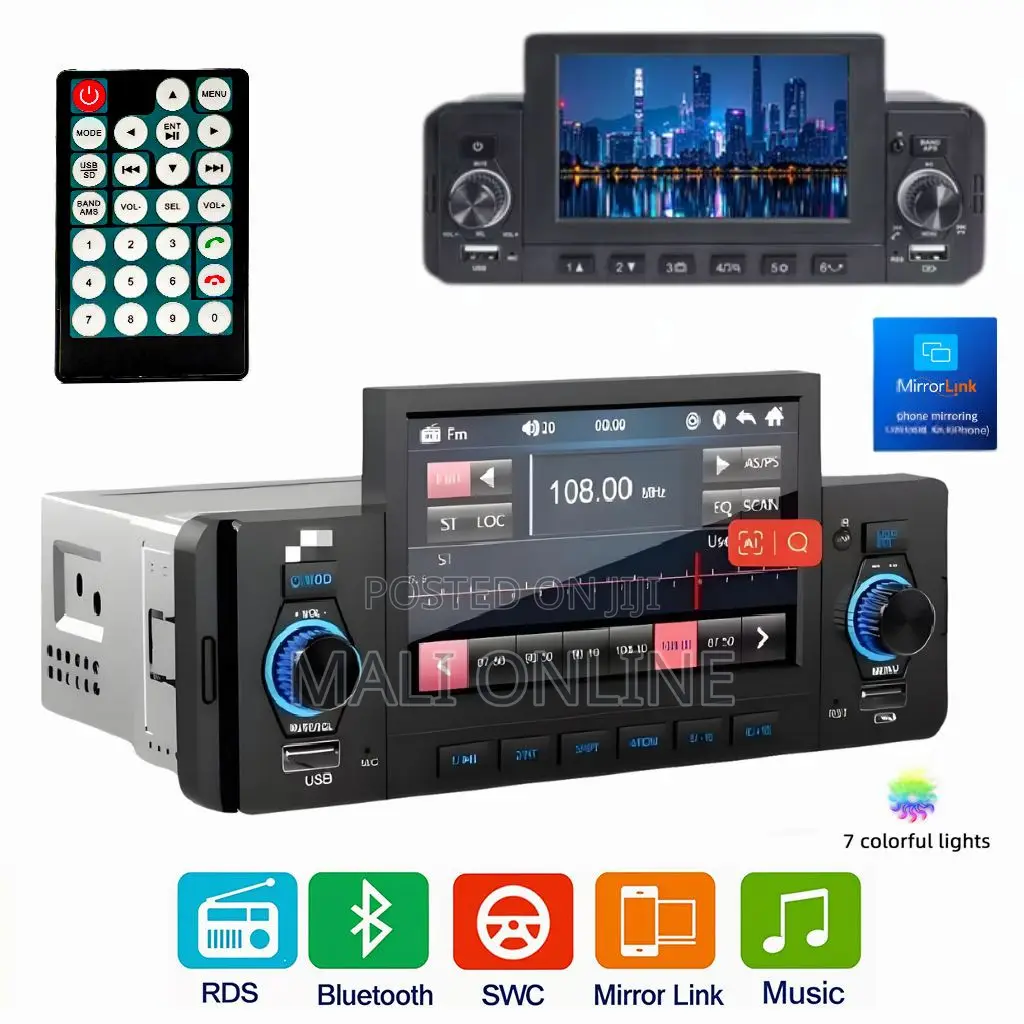 4.3 Inch Bluetooth Car Mp5 Player Touchscreen Stereo With Mirrorlink