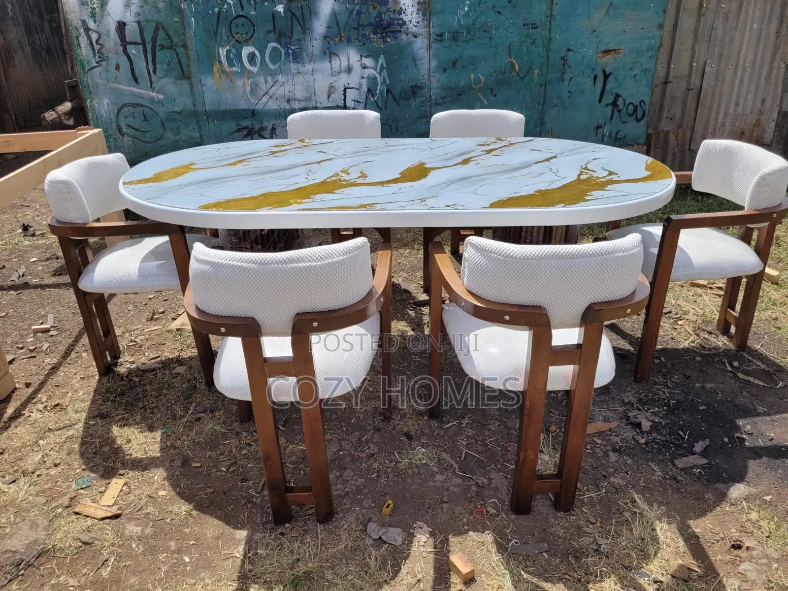 Dining Set a Durable Wooden 6 Seater Dining Set Readily Available