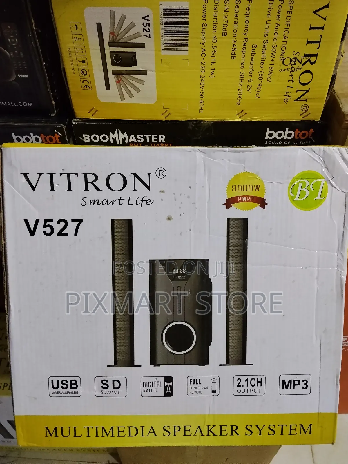 Vitron V527 2.1 Channel Usb/Audio Pc Speaker System – Black