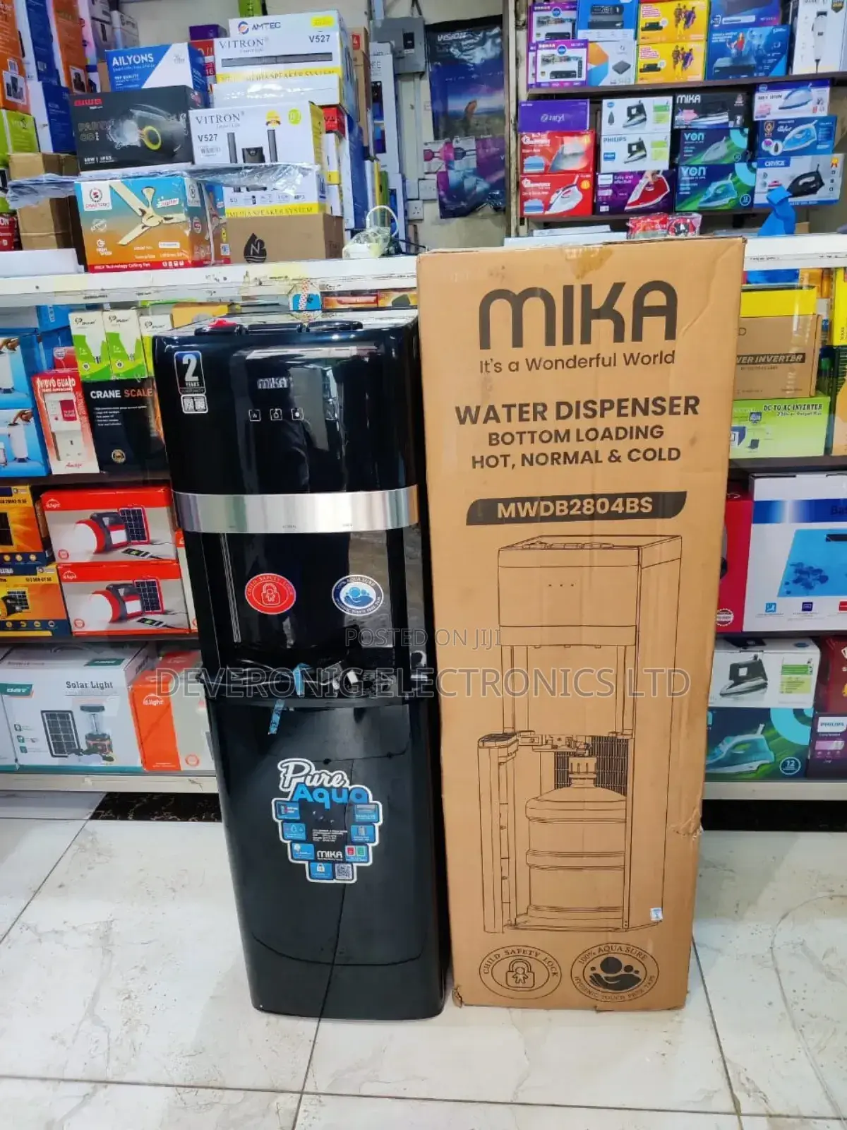 *Mika Bottom Loading Dispenser Compressor Cooling 3taps