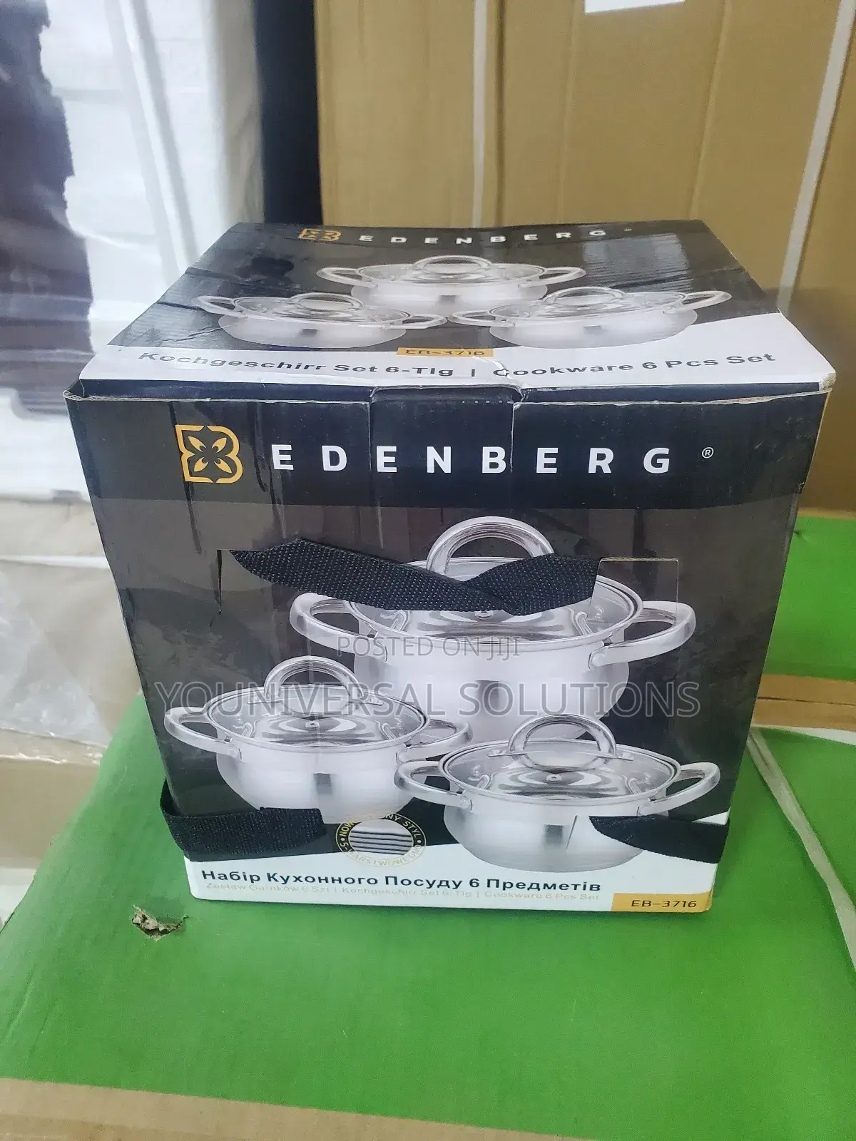 Edenberg 6pcs Stainless Steel Cookware Set