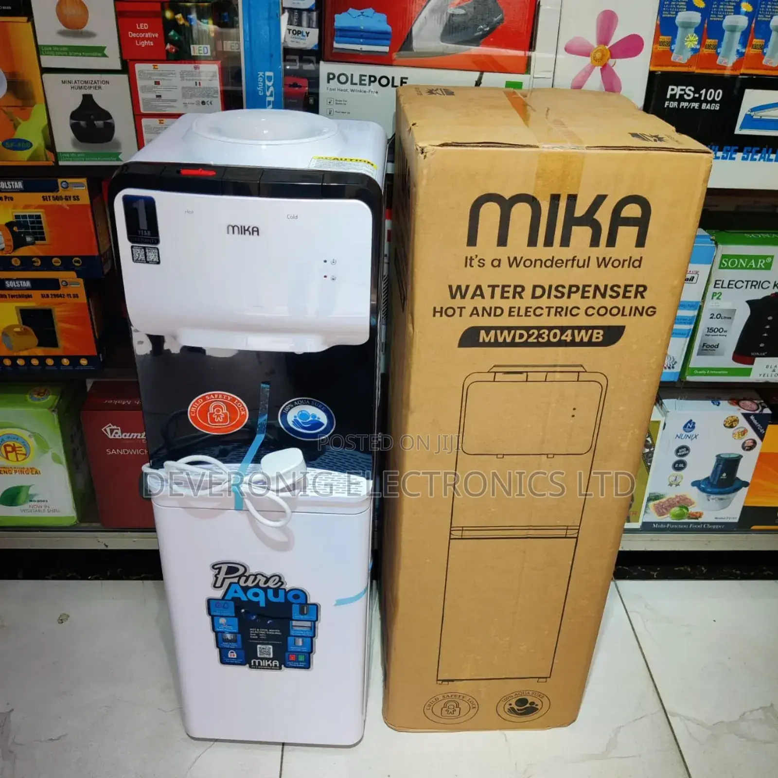 *Mika Bottom Loading Dispenser Compressor Cooling 3taps