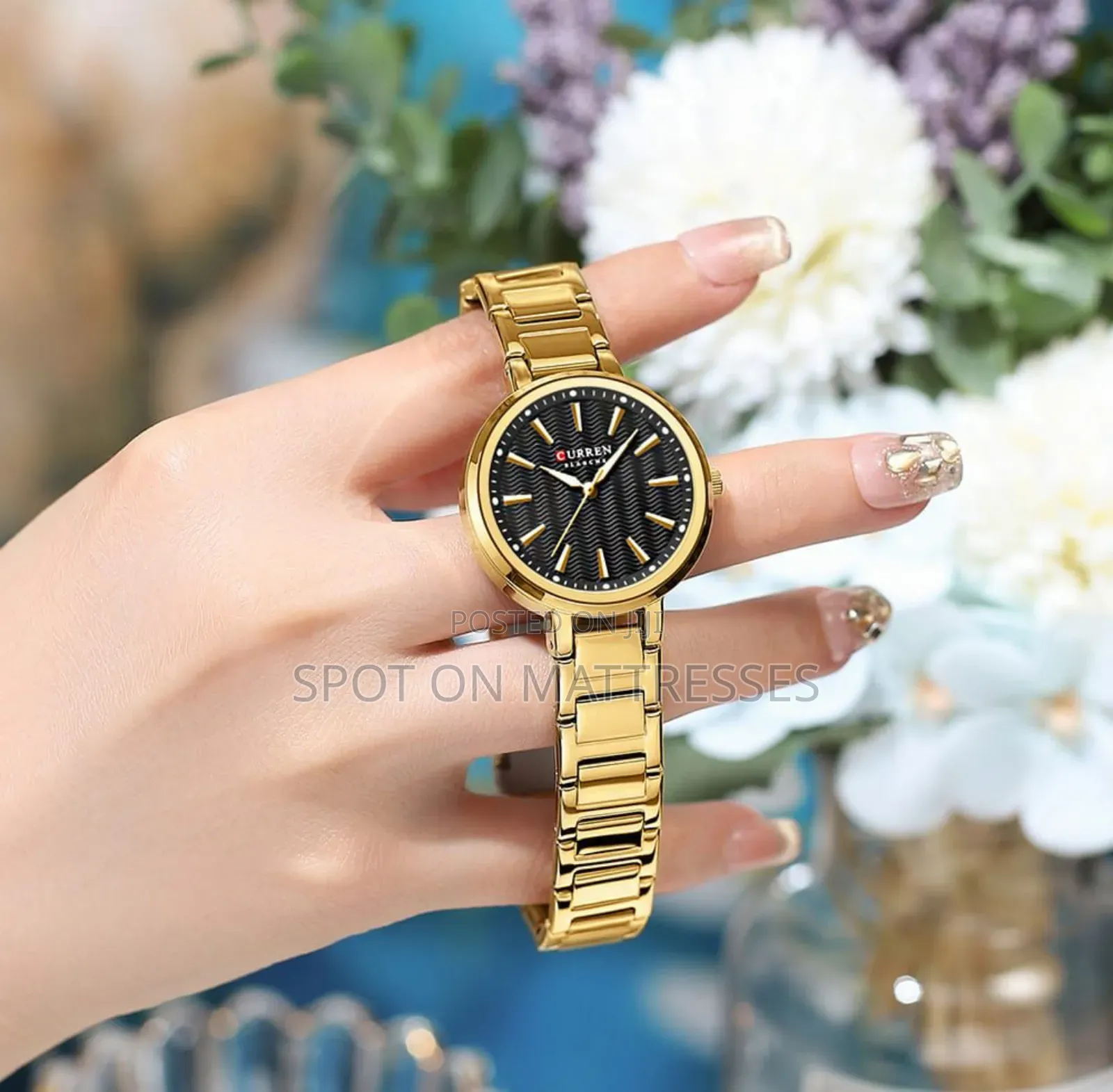 Golden Curren Watch For Ladies. Stainless Steel. Free Delivery!