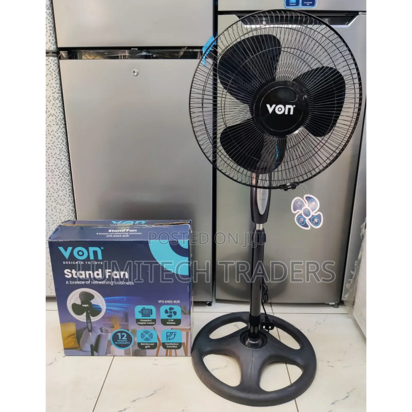 Von Stand Fan 16"