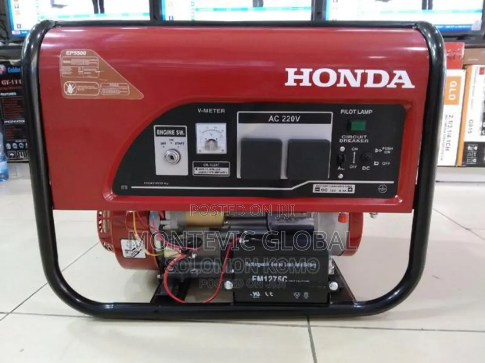 6.5kva Ep 6500 Honda Start Key Generator