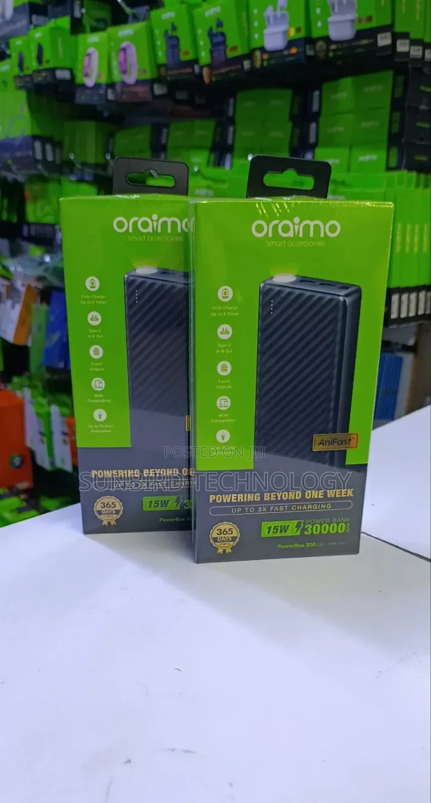 Oraimo Powerbox 300 Lit 30,000mah Powerbank Opb-1301