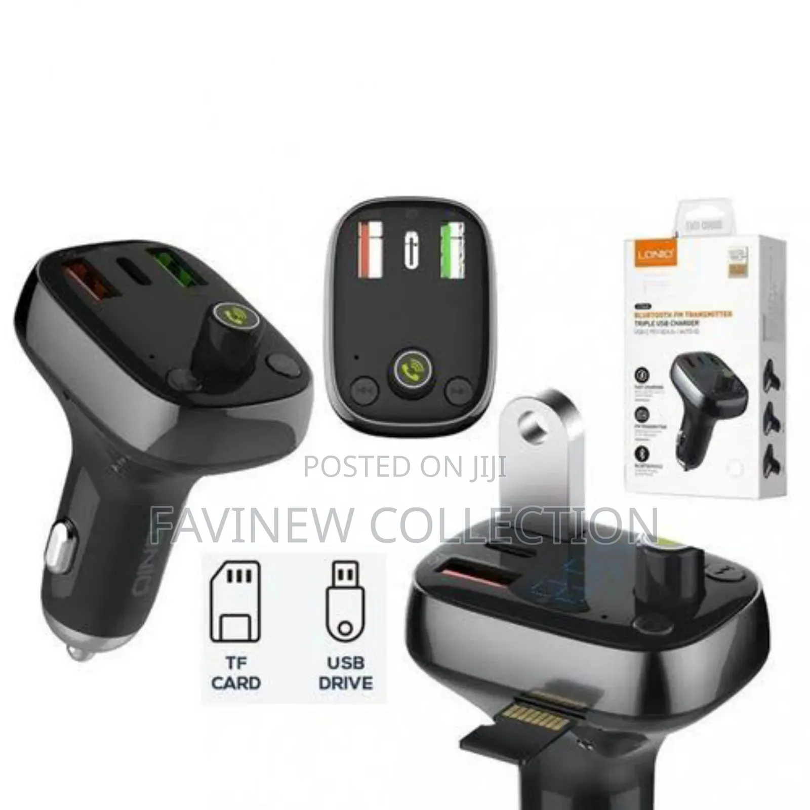 Quality Car Bluetooth Fm Transmitter With Tripple Usb Car Charger