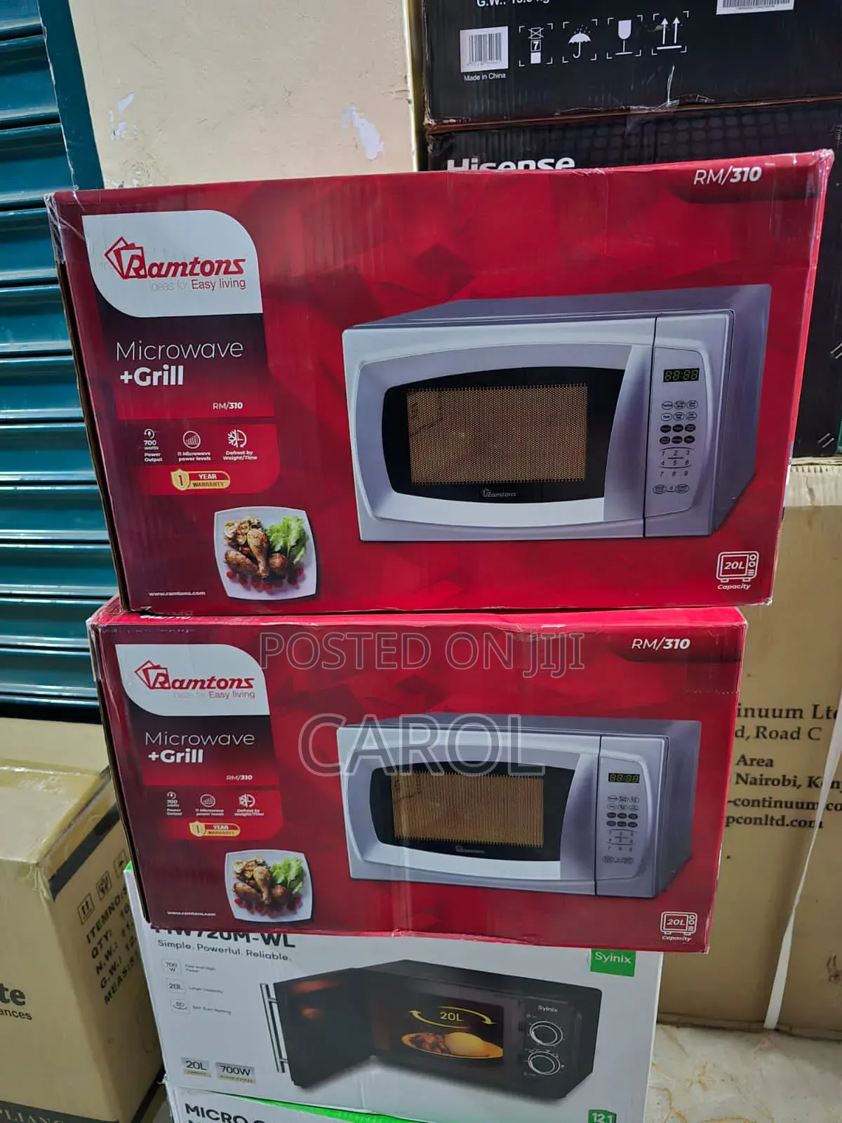 20litres Ramtons Digital Microwave With Grill Available