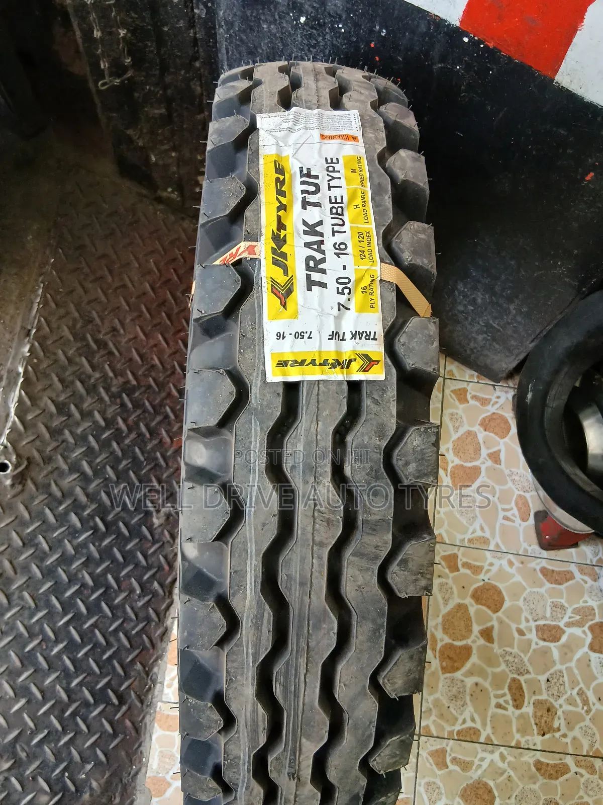 Traktuf 7.50-16 Tube Type Jk Tyres