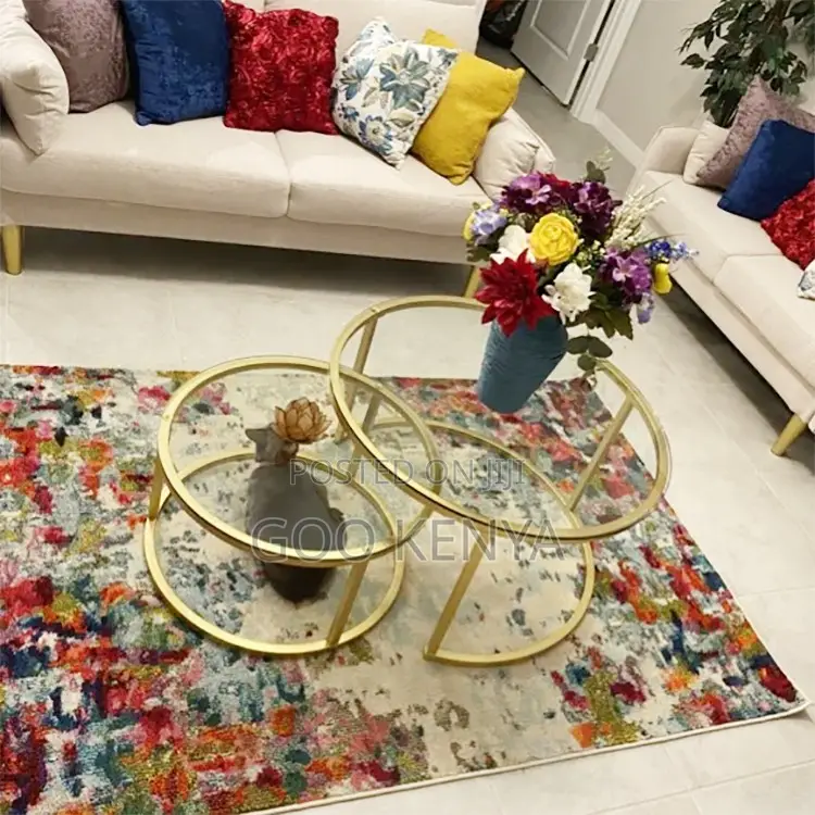 Home Table; Elegant Glass Coffee Table For Living Room