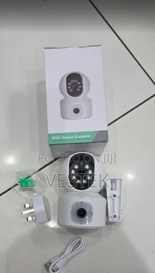 Icsee Dual Lens Indoor Home PTZ Dome Wifi Camera Auto-Tracking Video