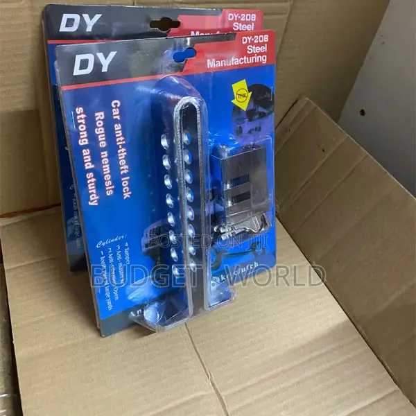 Car Pedal Lock With High-Strength Cylinder Key