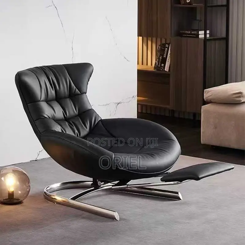 Modern Leather Luxury Leisure Chair : Fuchen Lounge Chair