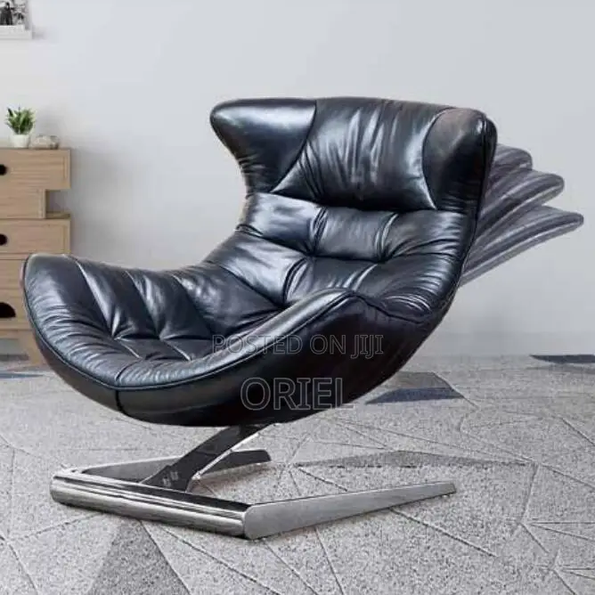 Modern Leather Luxury Leisure Chair : Fuchen Lounge Chair