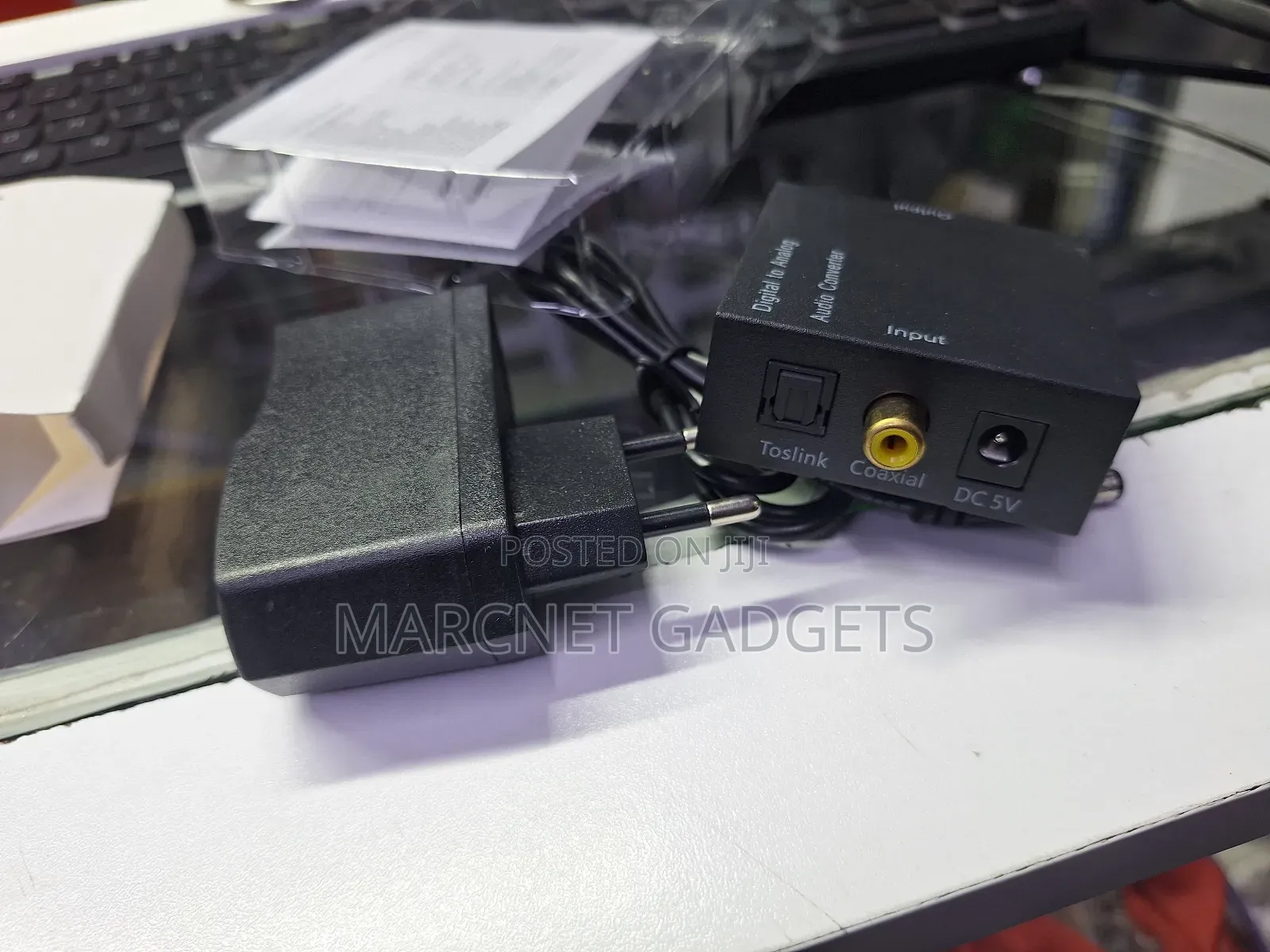 Digital to Analog Audio Converter From Optical to Jack or Rl Ports