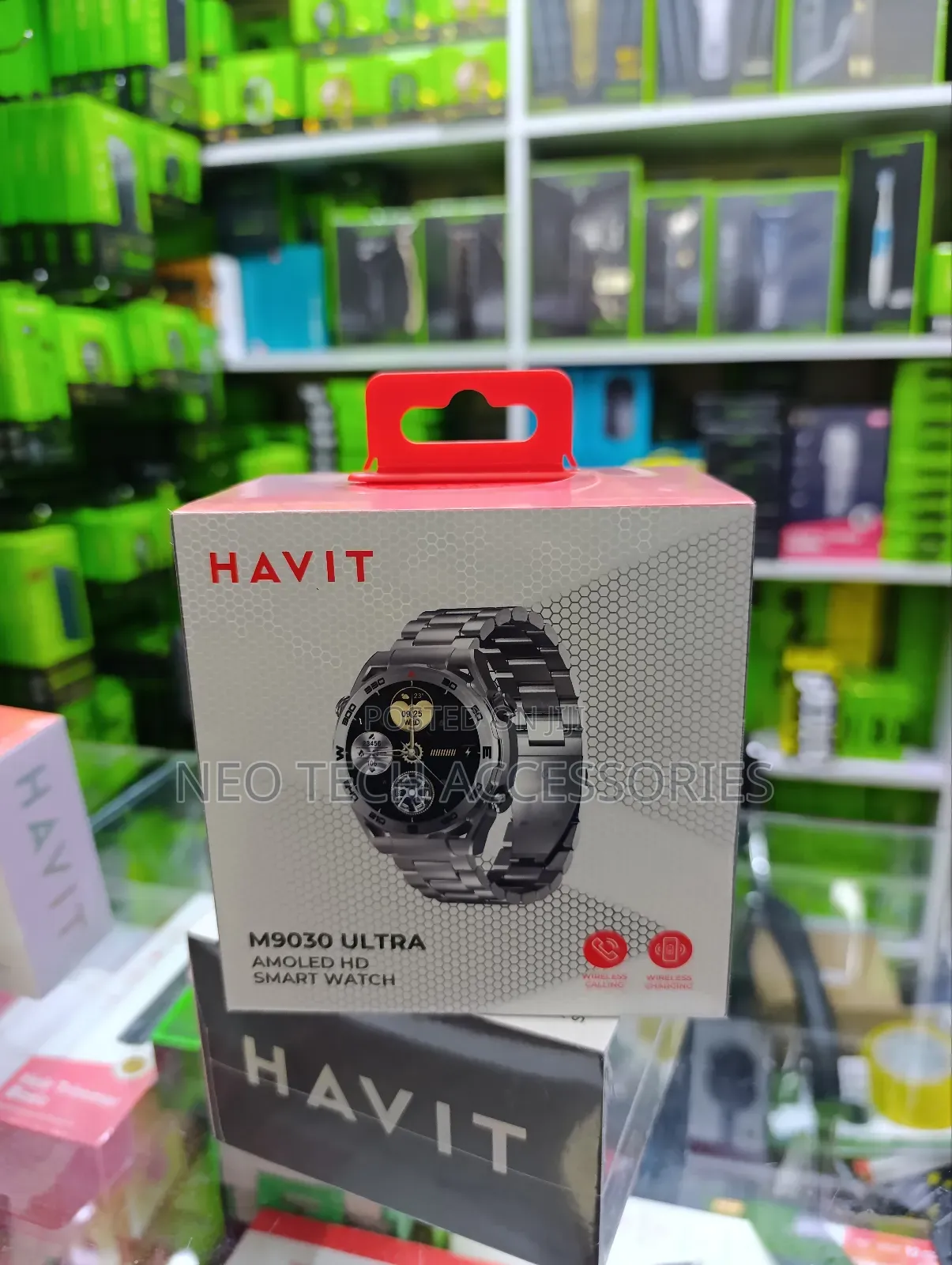 Havit M9030 Ultra Amoled Hd Smart Watch (Silver)