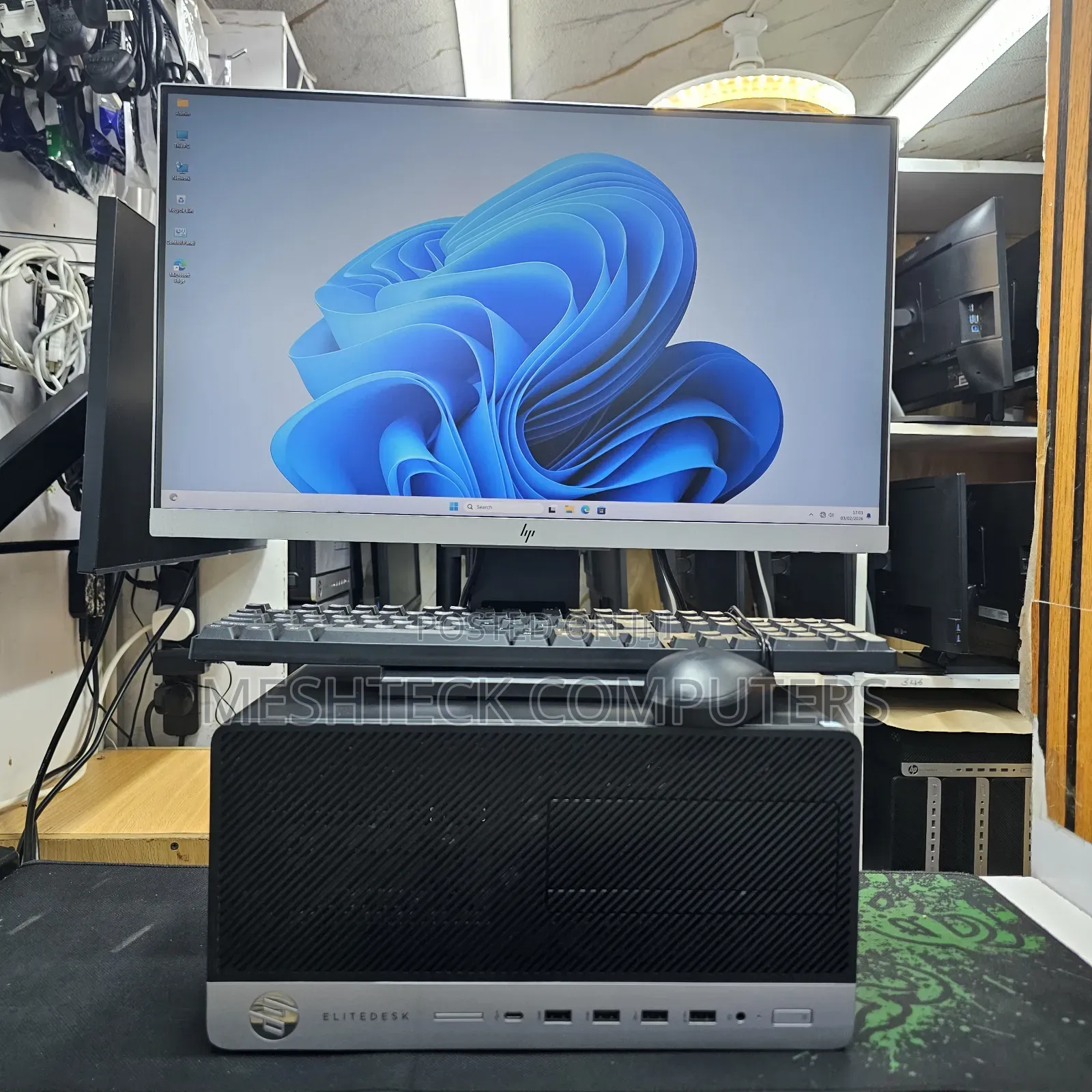 Desktop Computer HP EliteDesk 705 16GB AMD Ryzen 5 SSD 256GB