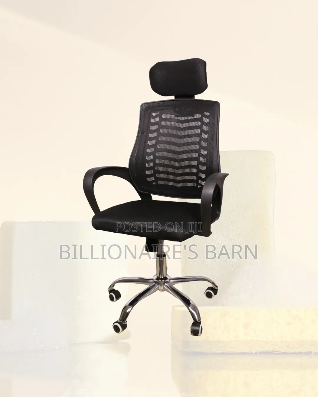 Headrest Office Chair | Comfort Meets Style, Lower-Back Support