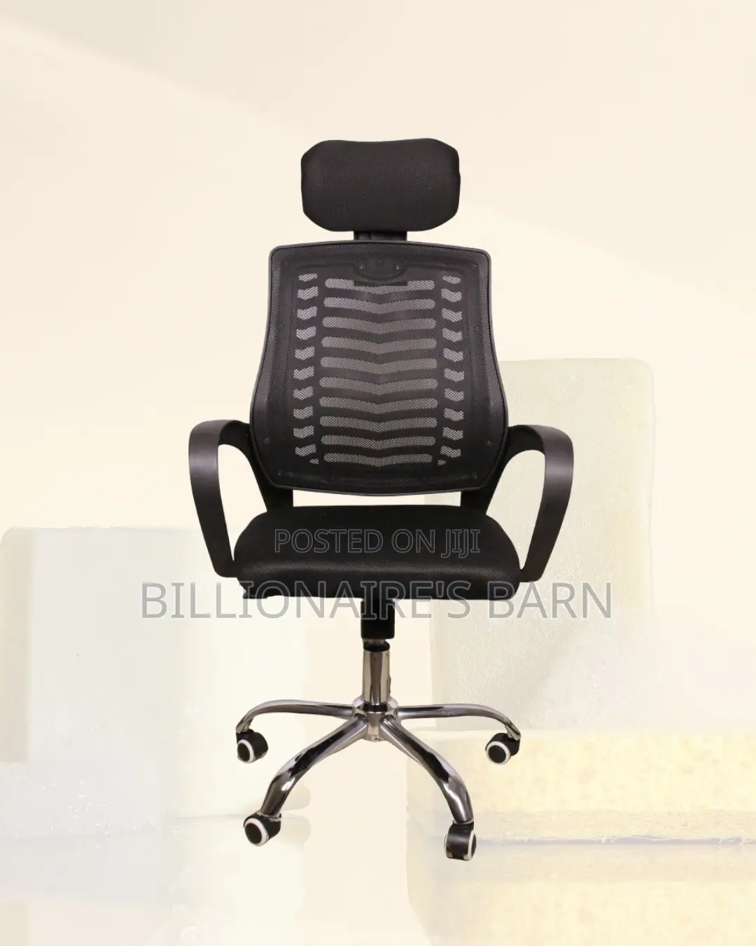 Headrest Office Chair | Comfort Meets Style, Lower-Back Support