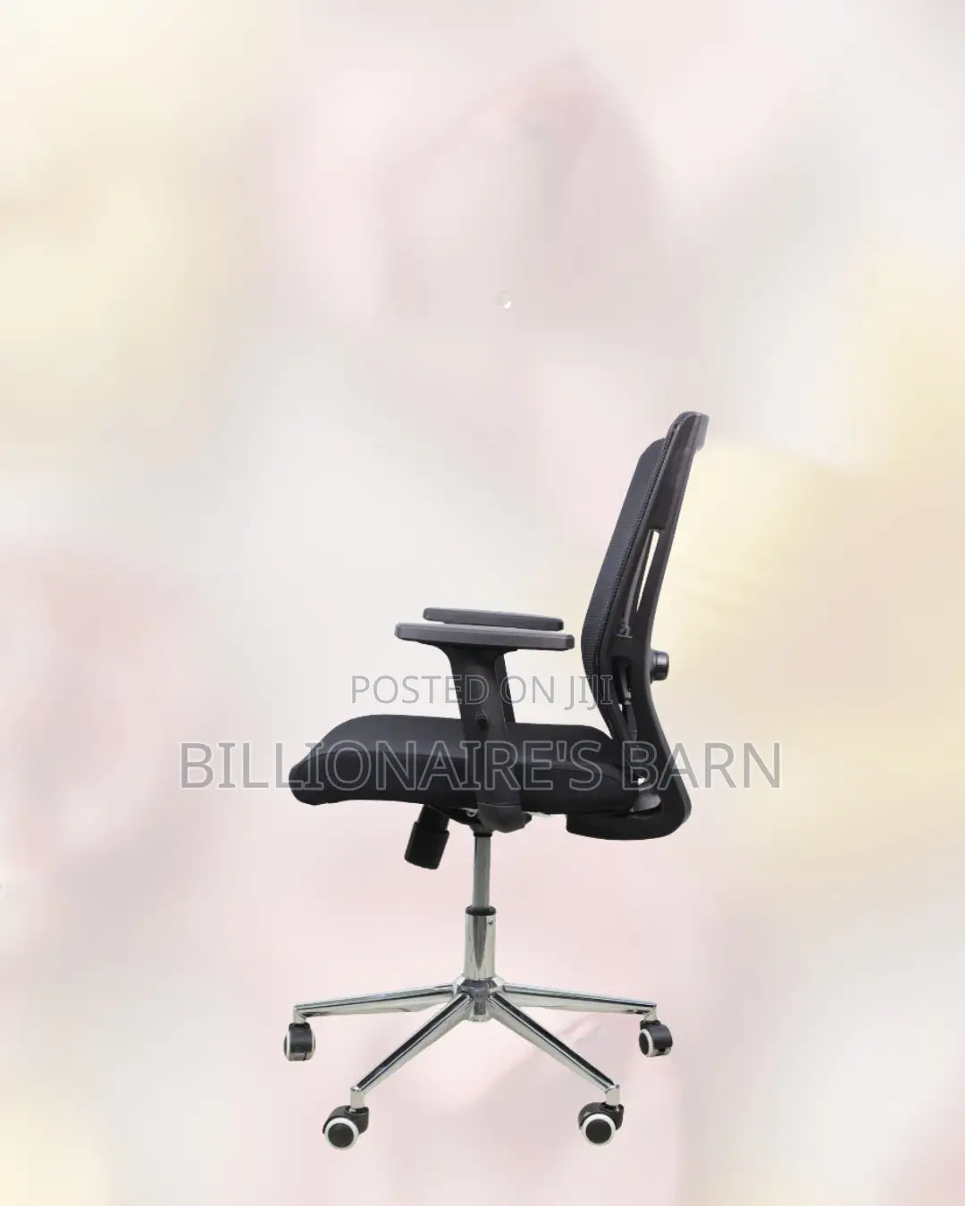 Barn Origin Office Chair Mid-Back Chrome Base • Smooth Movement