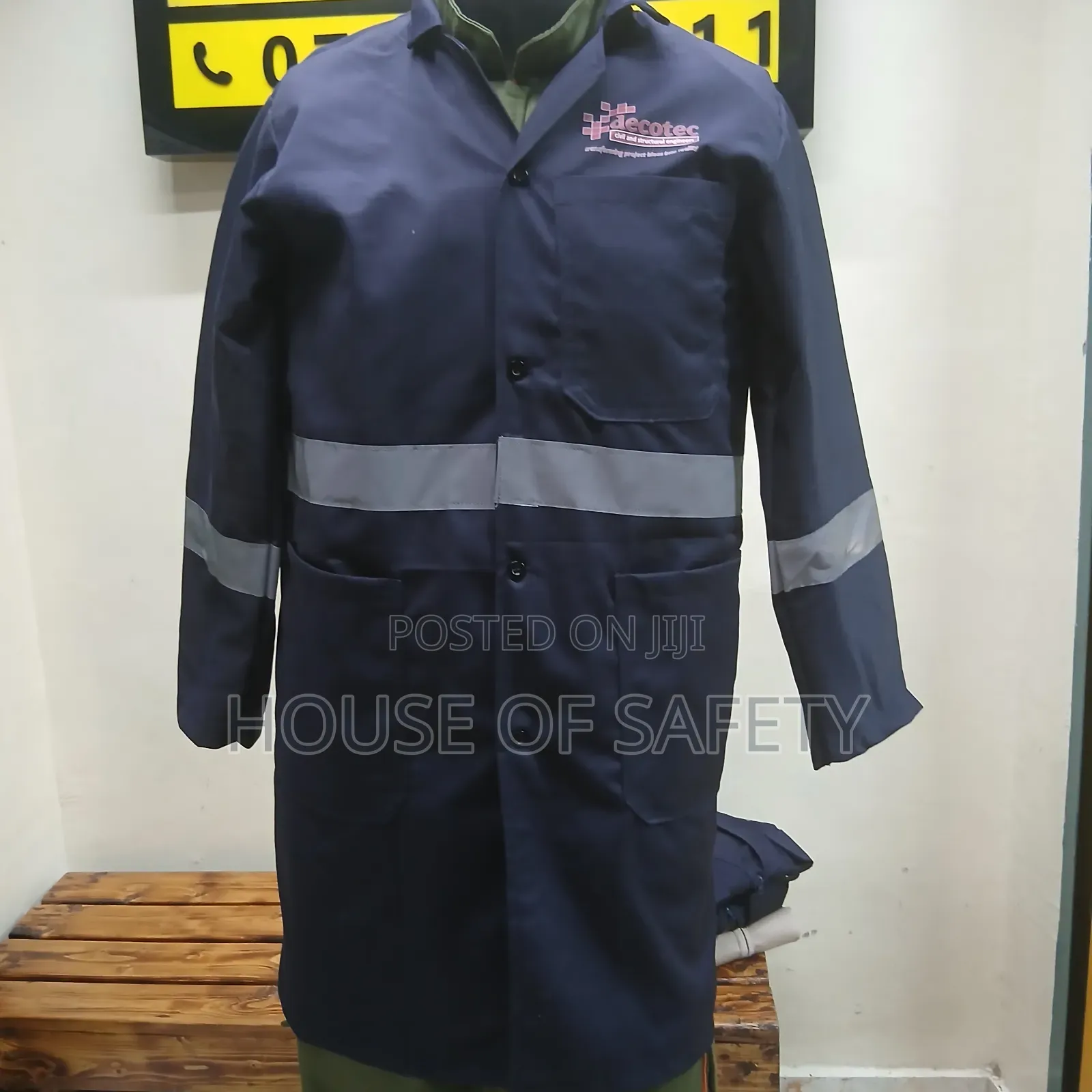 Navy Blue Work Coat Is Durable