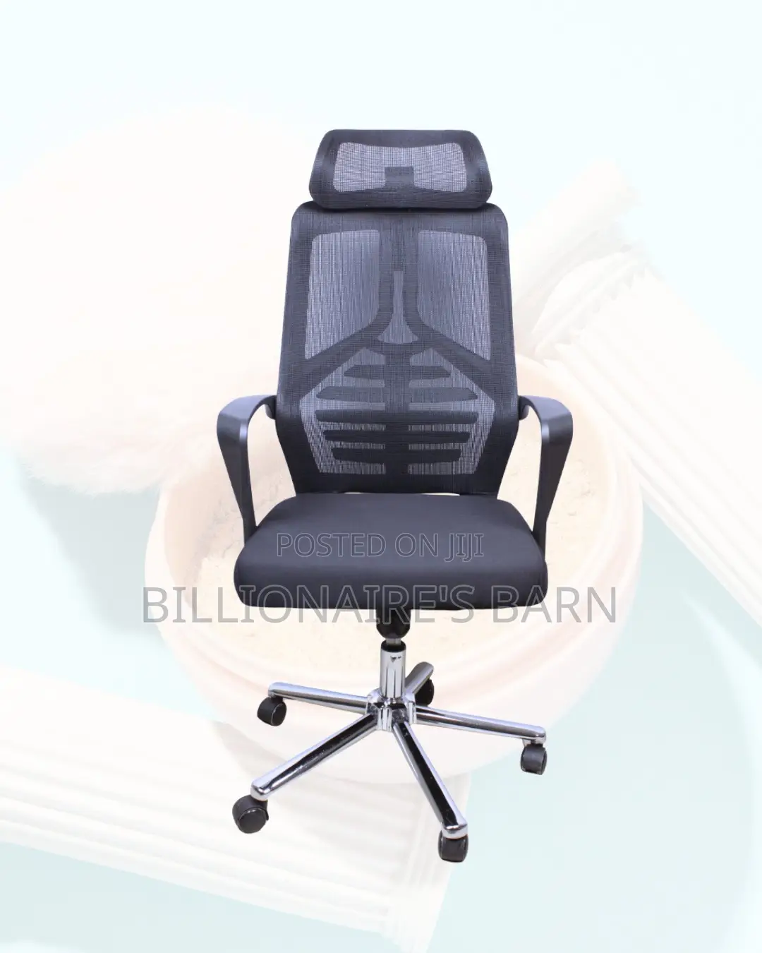 Headrest Office Chair • Office-Ready Style, Breathable Mesh Airflow