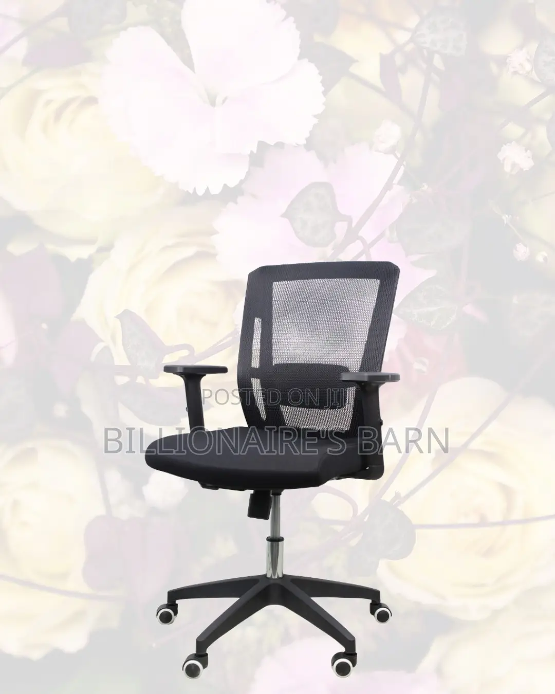 Barn Origin Office Chair Mid-Back Nylon Base • Neat Professional Look